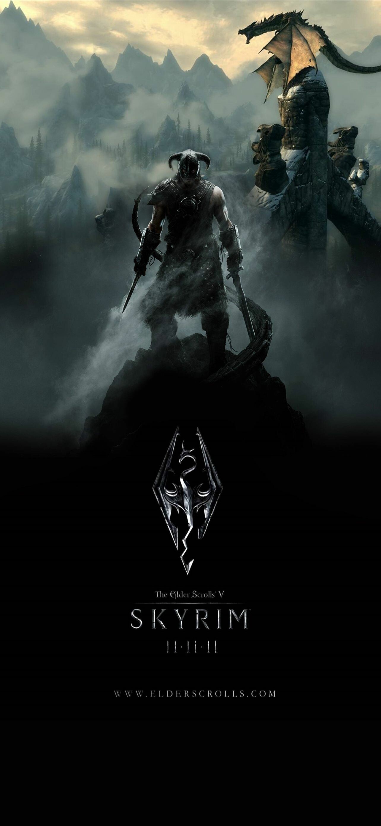 Poster, Skyrim Wallpaper, 1290x2780 HD Phone