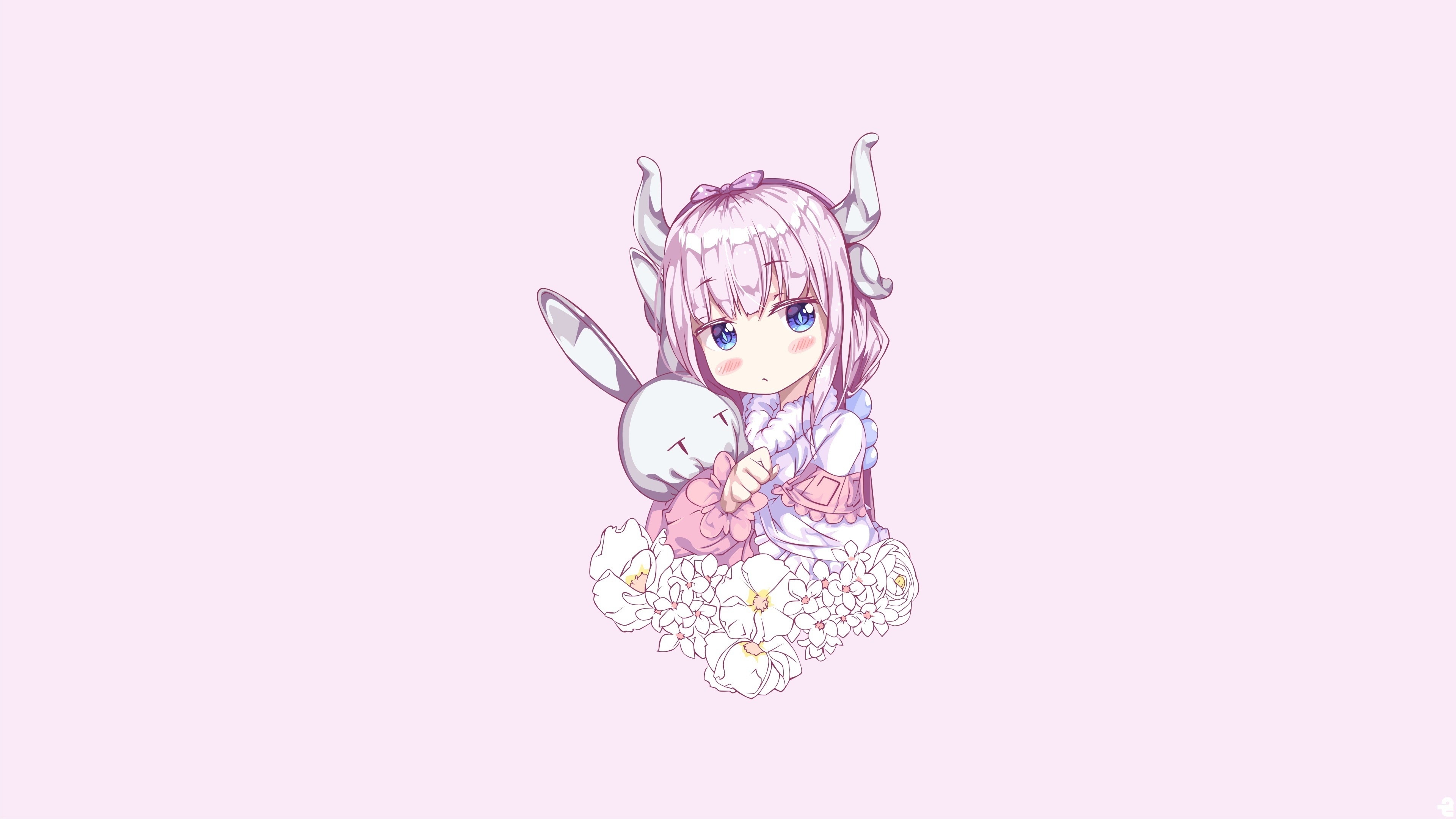 Kanna Kamui, Cute Backgrounds Wallpaper, 3840x2160 4K Desktop