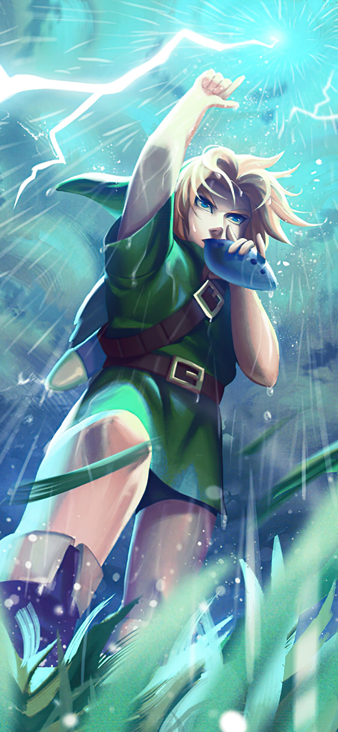 Song of Storms, Epic Zelda soundtrack, 4K iPhone wallpapers, Musical masterpiece, 1130x2440 HD Phone