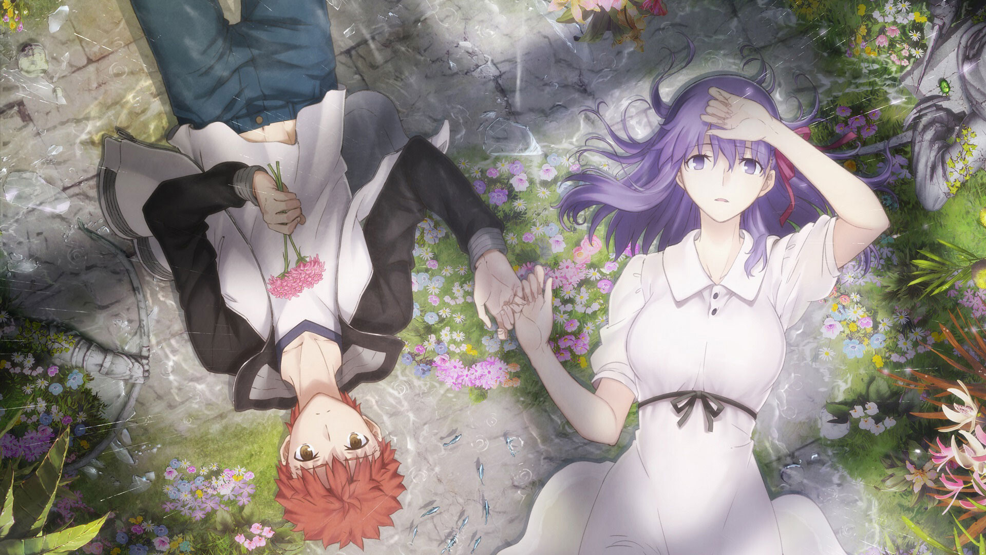 Fate/stay night: Heaven's Feel anime, Sakura Matou, Shirou Emiya, 1920x1080 Full HD Desktop