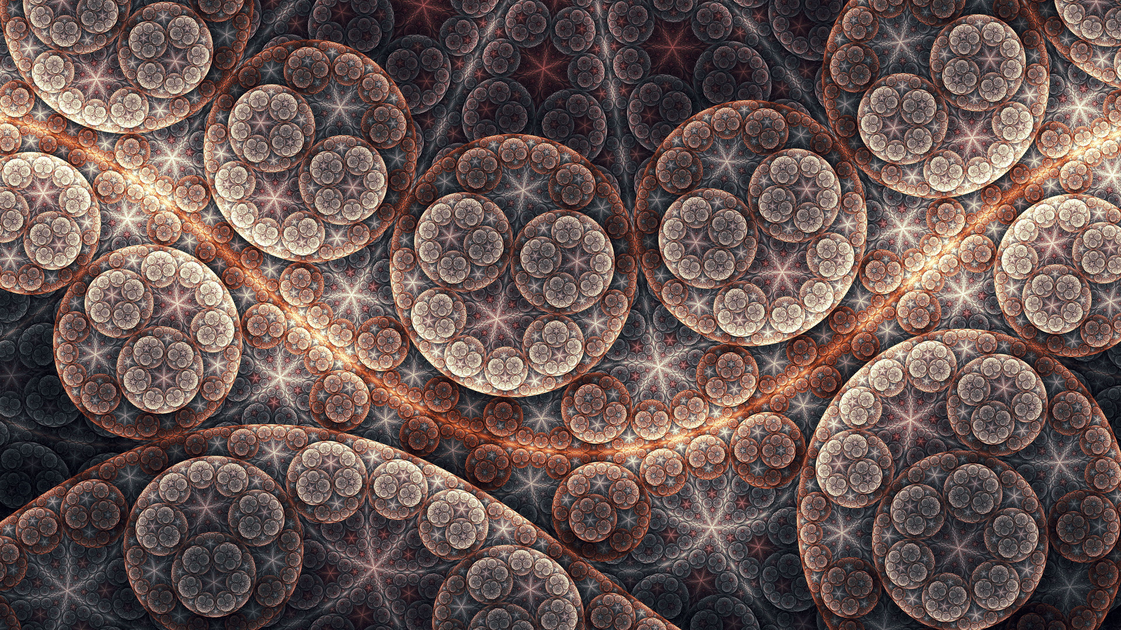 Fractal art, UHD wallpaper, Intricate design, Abstract patterns, 3840x2160 4K Desktop