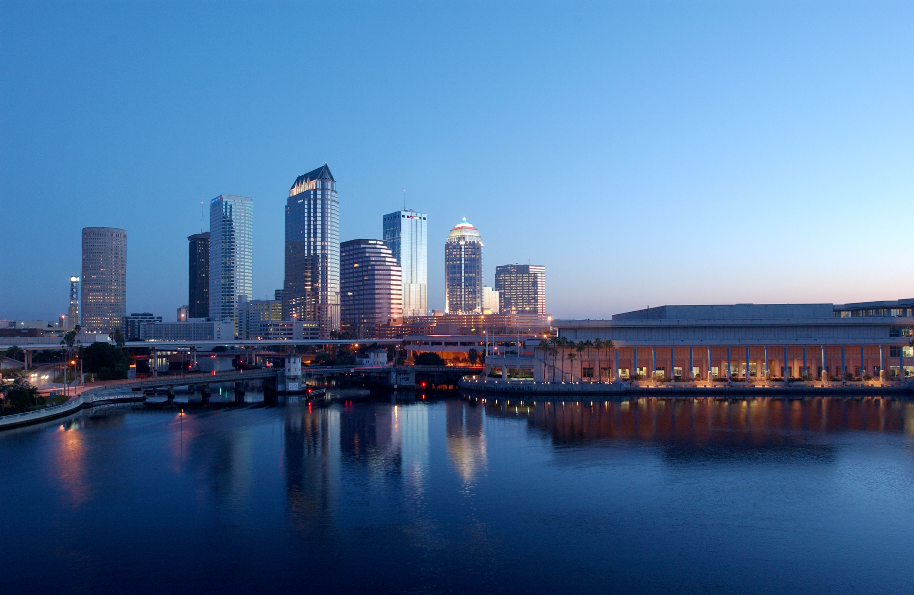 Tampa Skyline, Travel guide, 3000x1960 HD Desktop