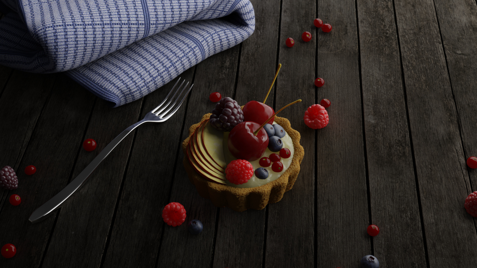 Photorealistic food, Detailed critiques, Blender Artists community, Artistic food presentation, 1920x1080 Full HD Desktop