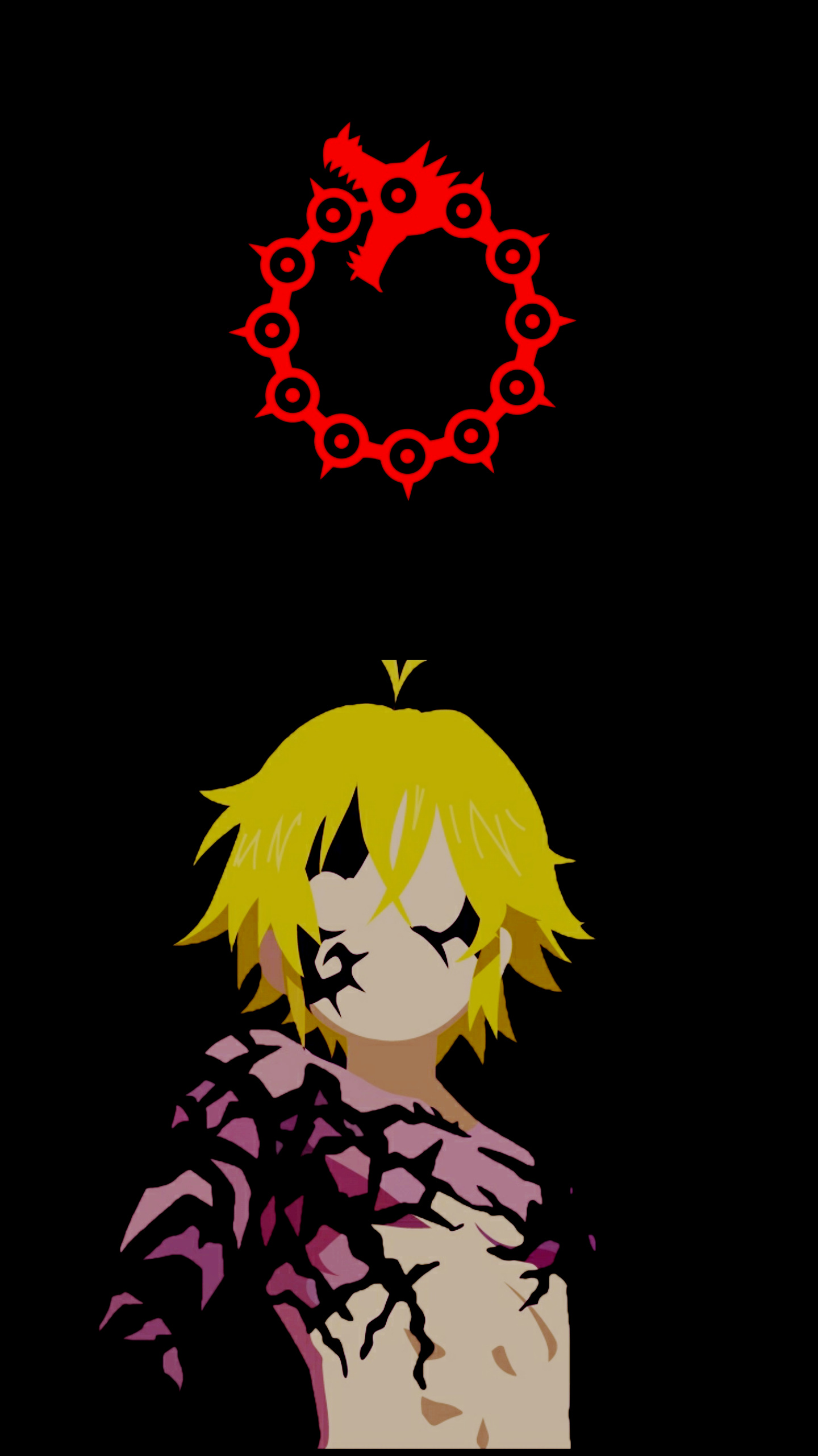 Sin of Wrath, Meliodas, Ralomedbackgrounds, 1440x2560 HD Phone