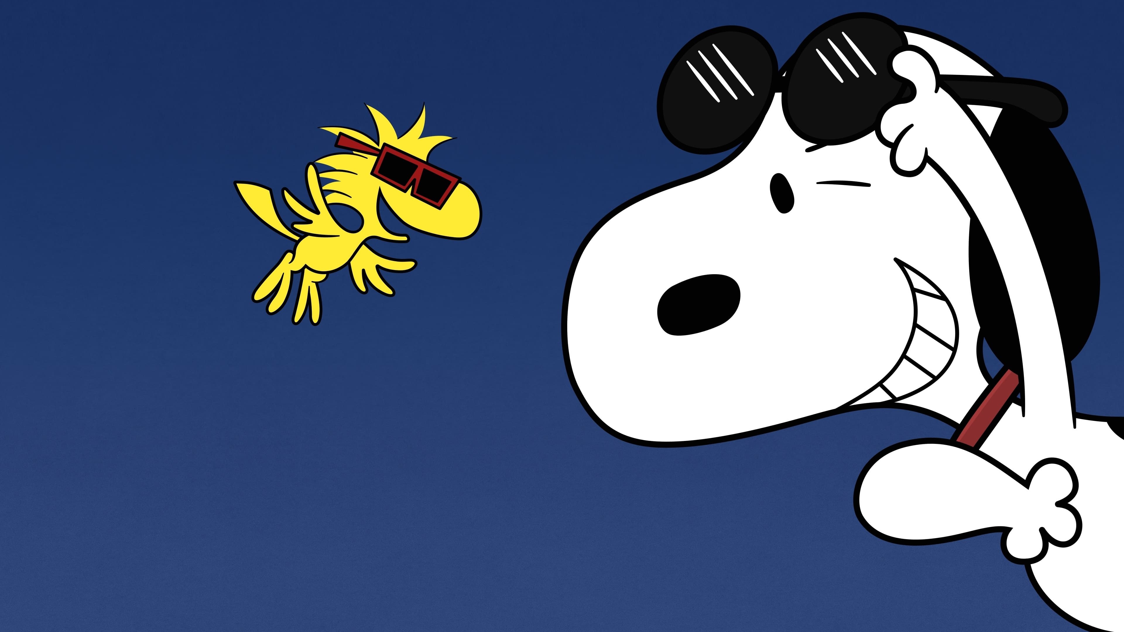Snoopy, Woodstock, Joe Cool sunglasses, 4K Desktop wallpaper