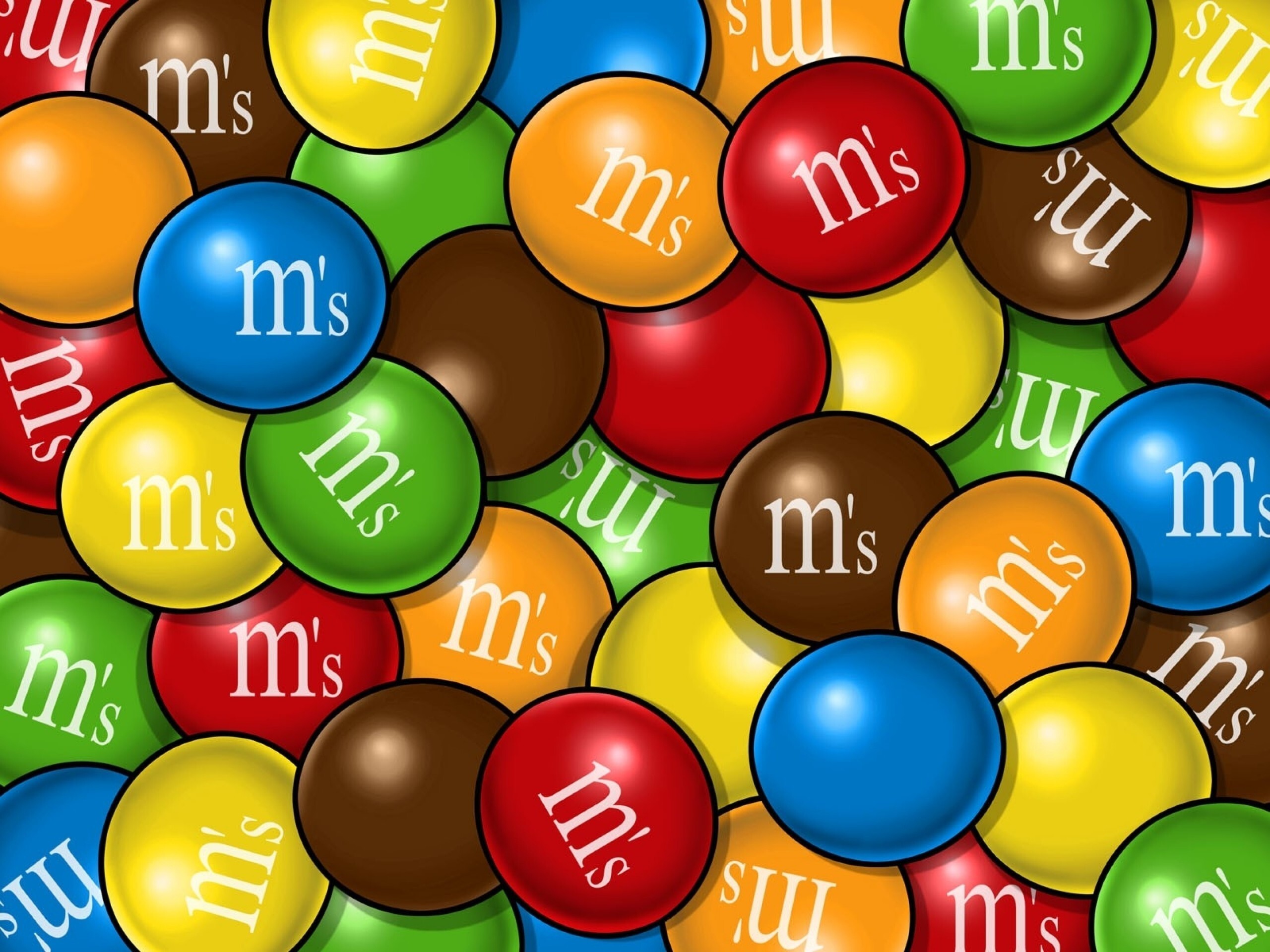 M&M's, Crispy shell, Creamy chocolate, Snack-time favorite, 2560x1920 HD Desktop