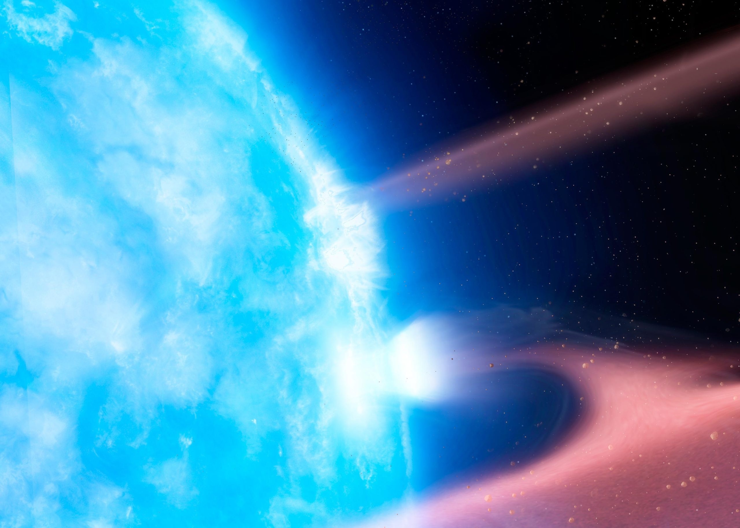 Exoplanet WASP-96b, Disintegrating planet, White dwarf collision, Stellar observation, 2560x1830 HD Desktop