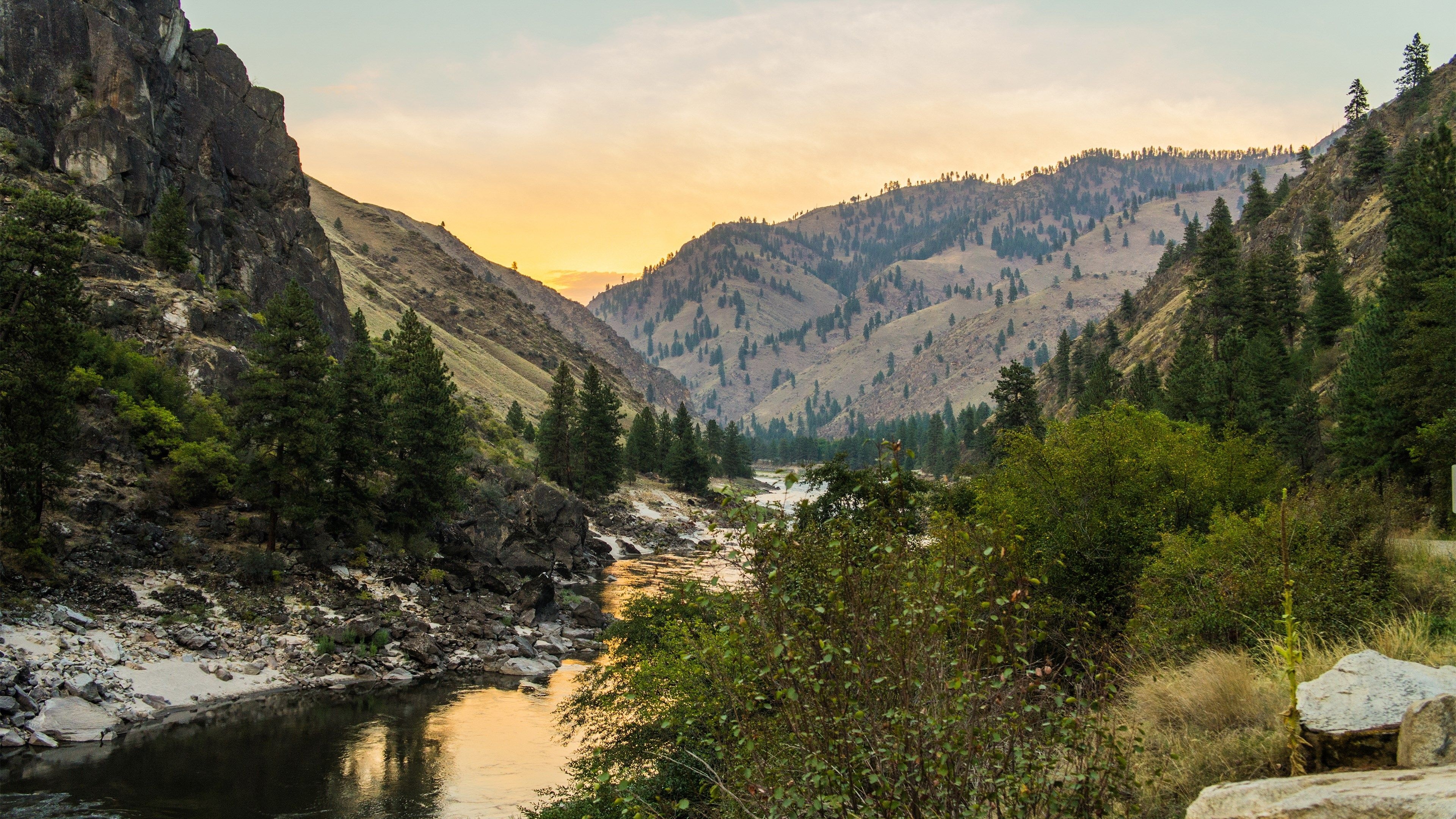 Mountain stream, Alpine beauty, Serene lakes, Nature's majesty, 3840x2160 4K Desktop