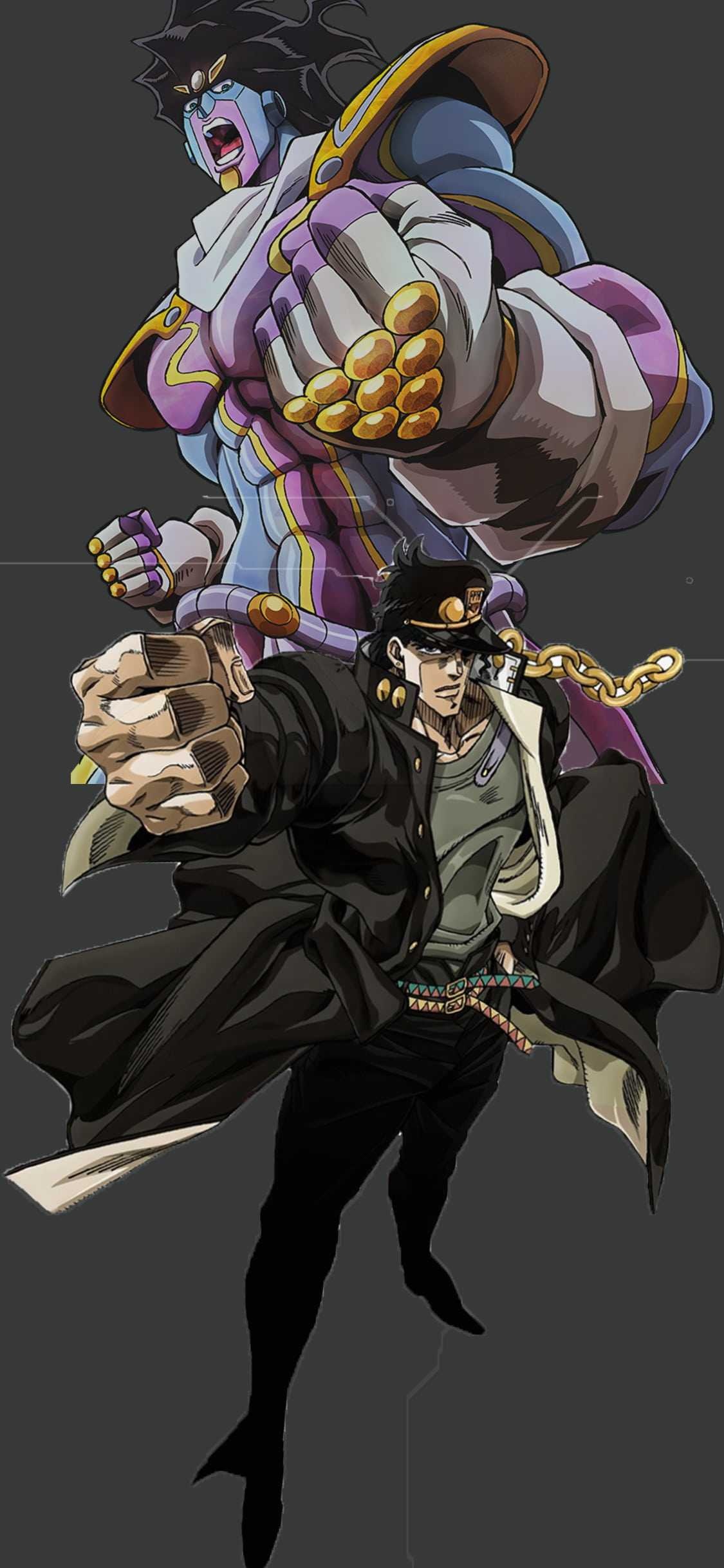 Jotaro Kujo, iPhone wallpaper, Anime series, Jojo's Bizarre Adventure, 1130x2440 HD Phone