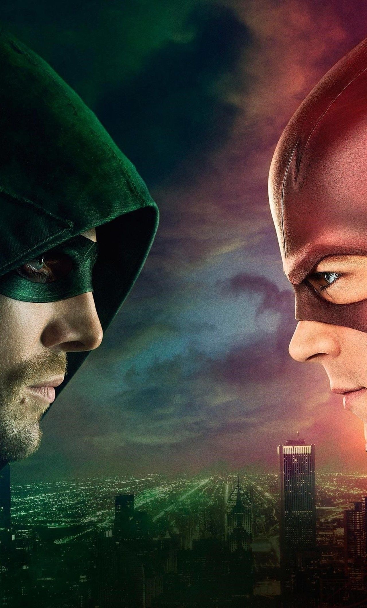 Green Arrow, Flash CW, 1280x2120 HD Phone