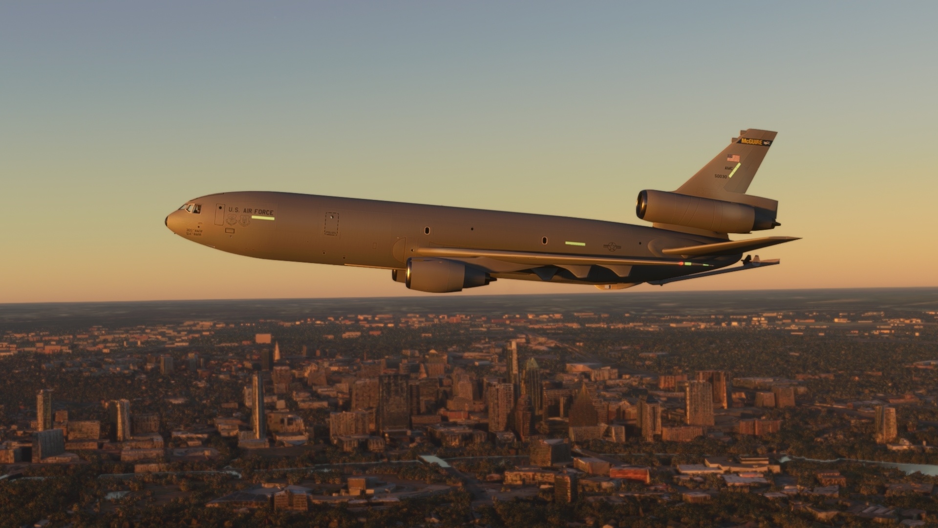 KC-10 Extender, Microsoft Flight Simulator, Pilatus Porter, Lublin Airport, 1920x1080 Full HD Desktop