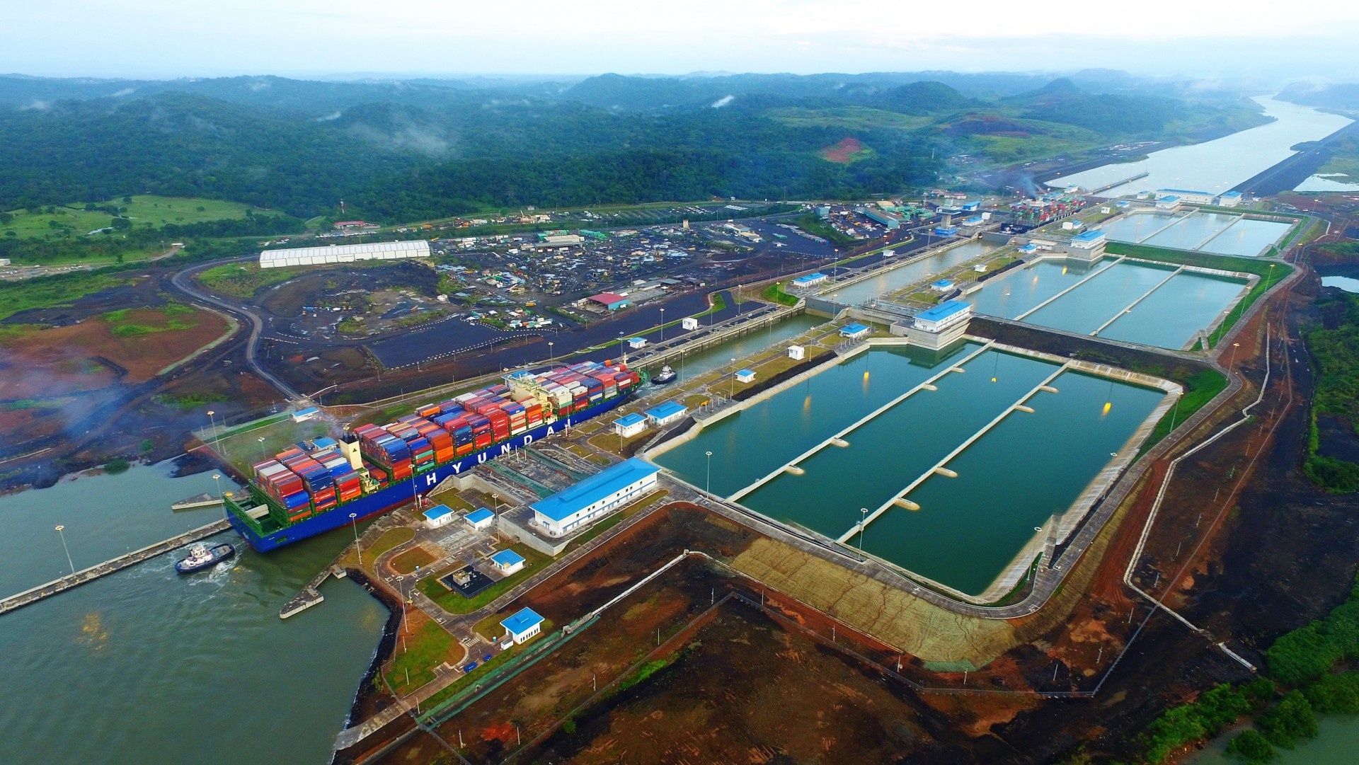 Panama Canal, Container ships, Goods transport revolution, Build value, 1920x1090 HD Desktop