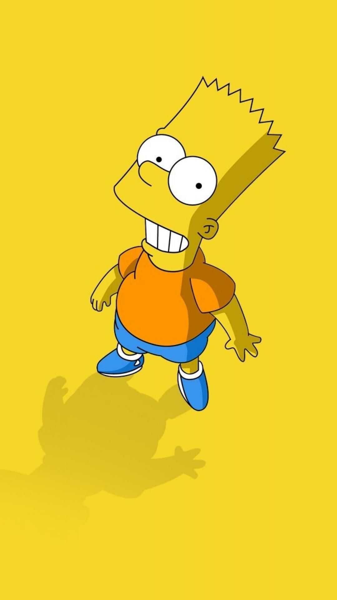 The Simpsons, Animated characters, Colorful aesthetic, Artistic wallpaper, 1080x1920 Full HD Phone