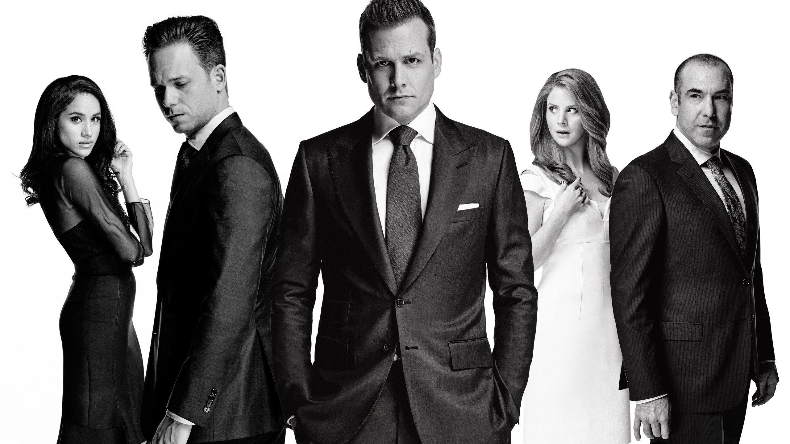 Harvey Specter, Mike Ross, Rachel Zane, Donna Paulsen, Louis Litt, HD Desktop wallpaper