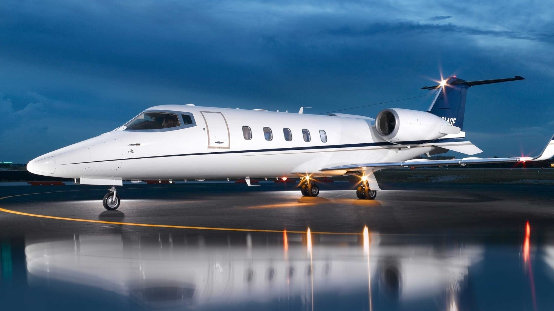 Learjet 60 XR, Boat island wallpapers, 1920x1080 Full HD Desktop
