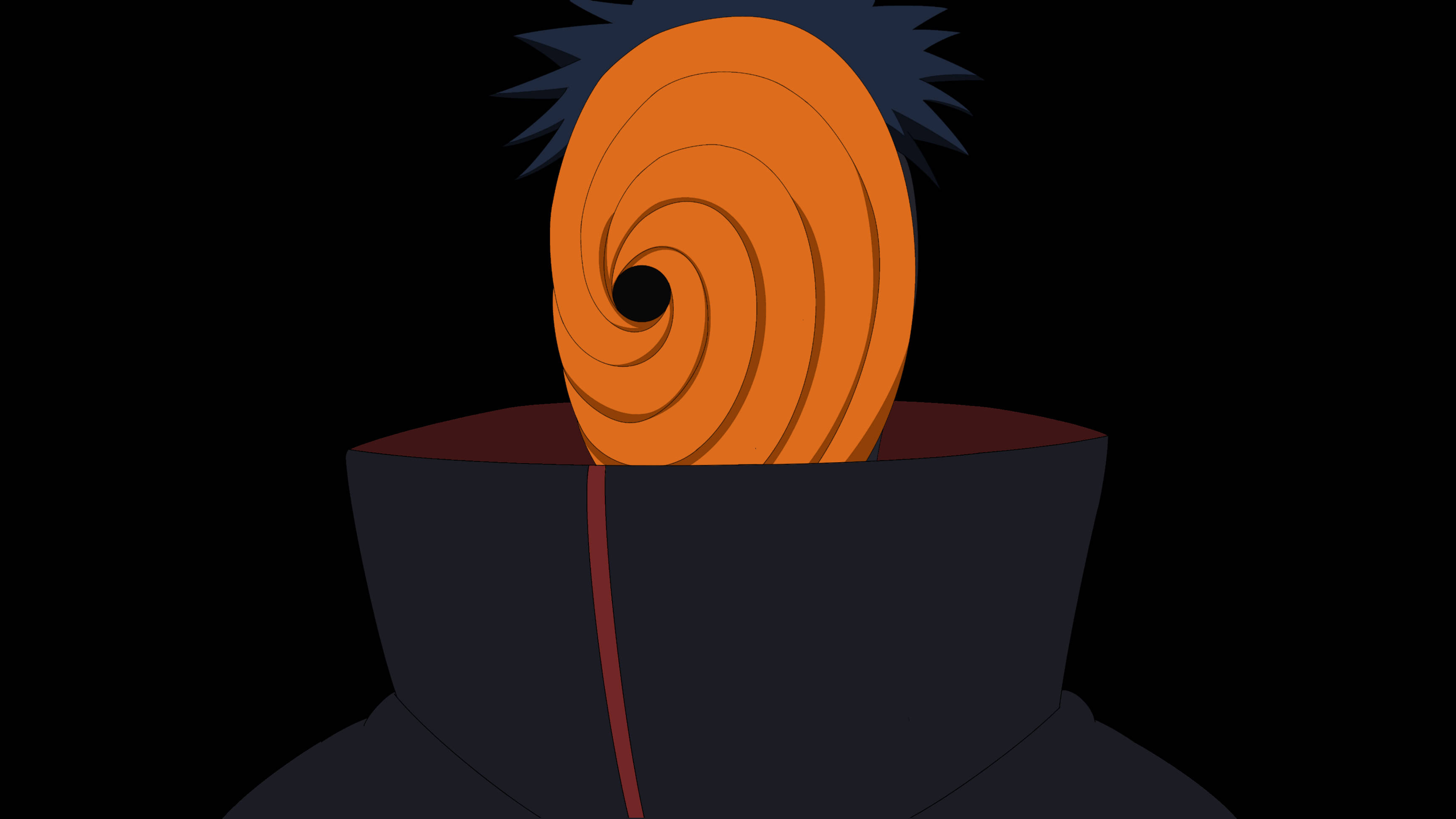 Obito Uchiha, orange spiral mask, Akatsuki cloak, HD Desktop wallpaper