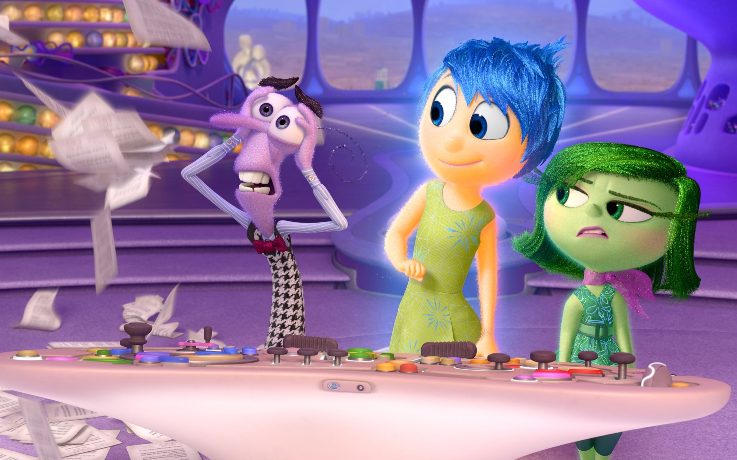 Disgust and Fear, Joy (Inside Out) Wallpaper, 2560x1600 HD Desktop