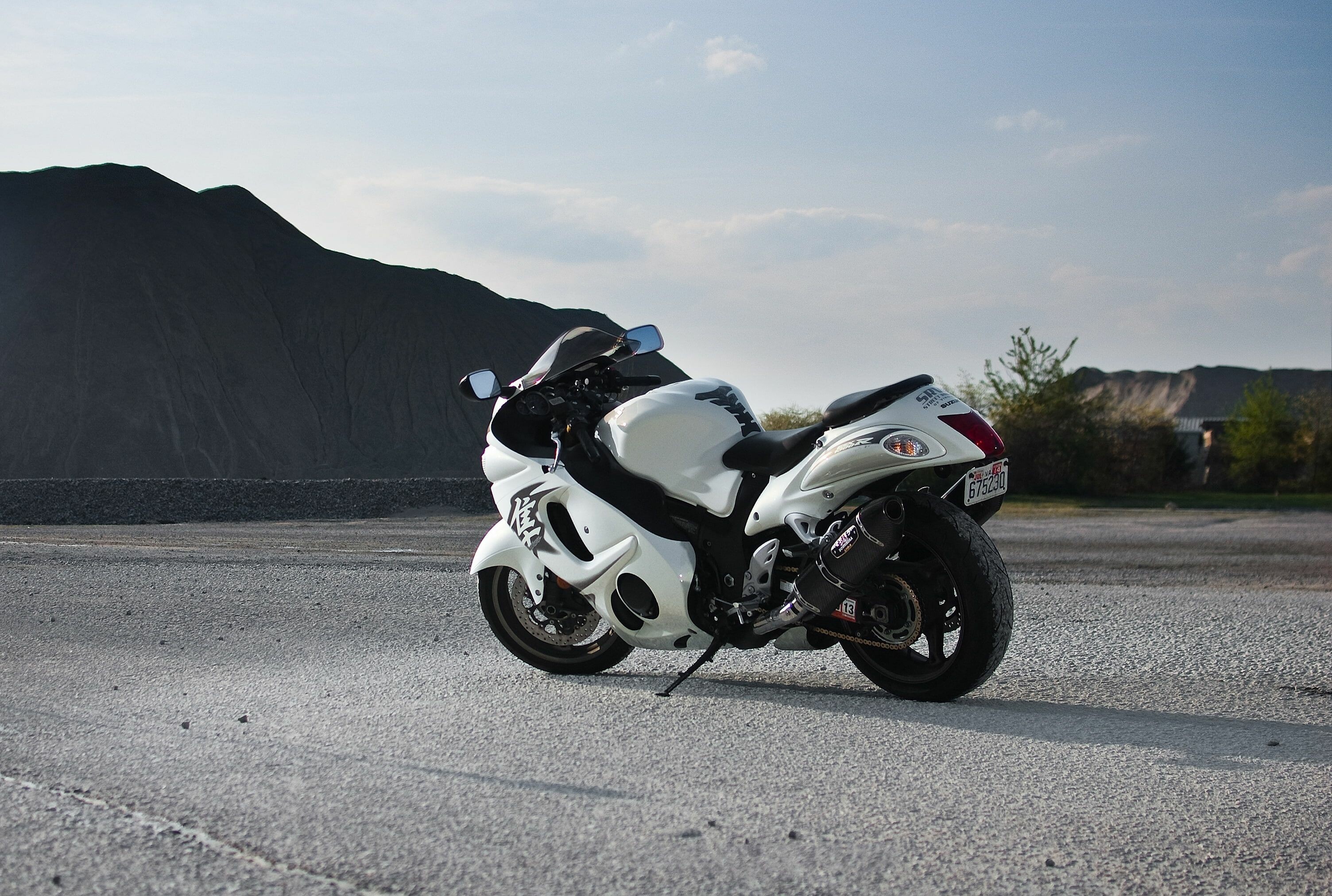 Suzuki Hayabusa, Cruiser motorcycle, Mountain conquest, Rear view beauty, 3010x2030 HD Desktop