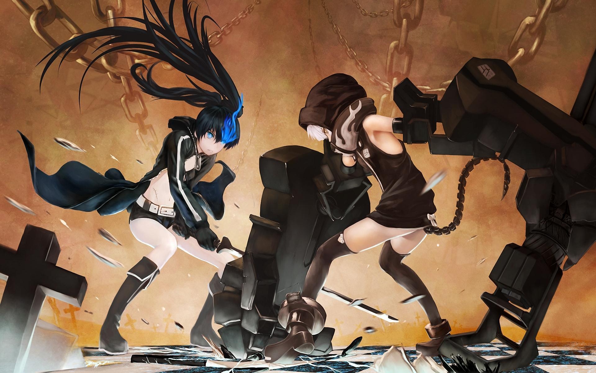 Black Rock Shooter, Strength-themed wallpapers, Powerful imagery, Emotional depth, 1920x1200 HD Desktop