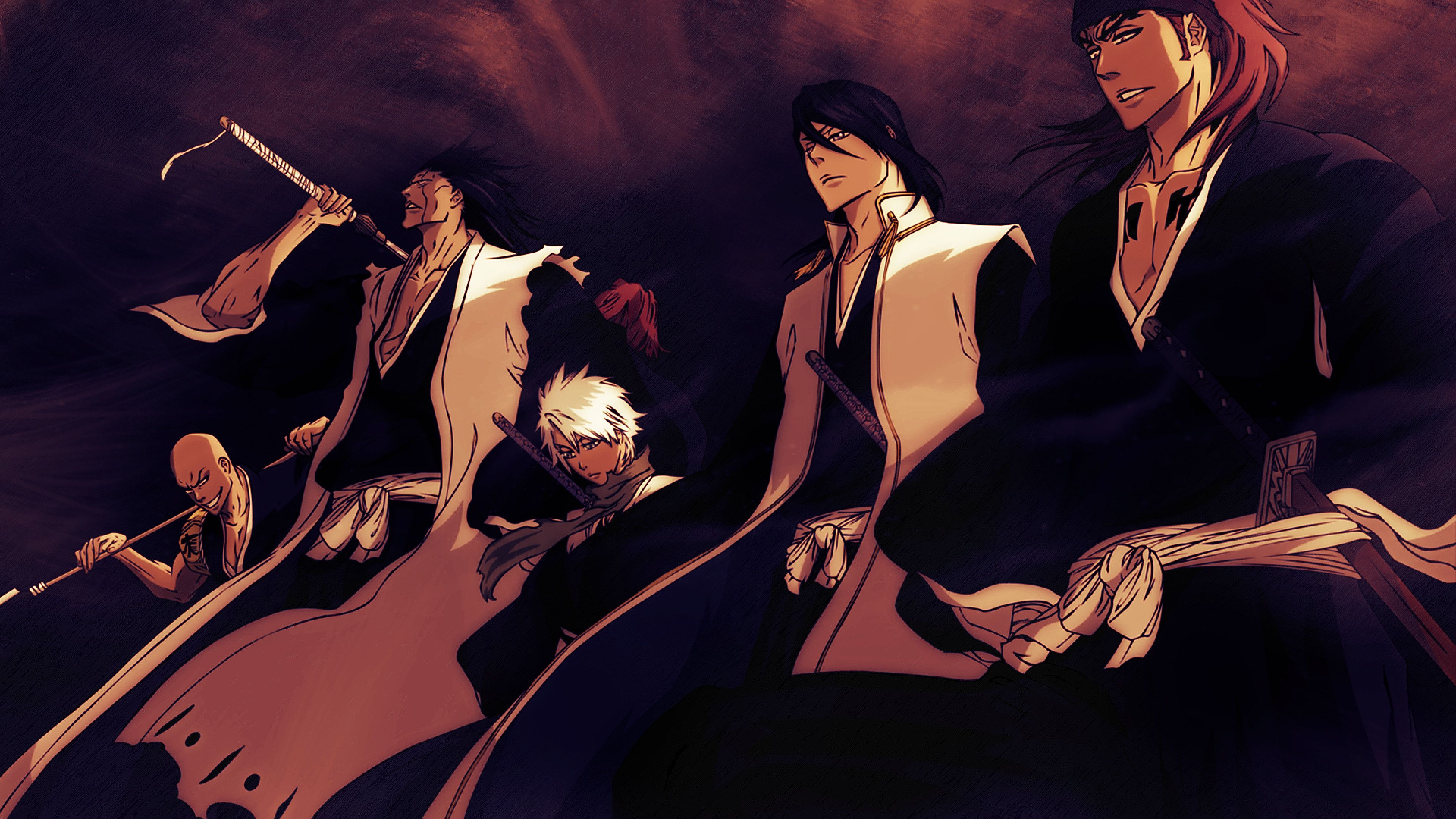 Kenpachi, Bleach anime, Zaraki district, Anime characters, 3840x2160 4K Desktop