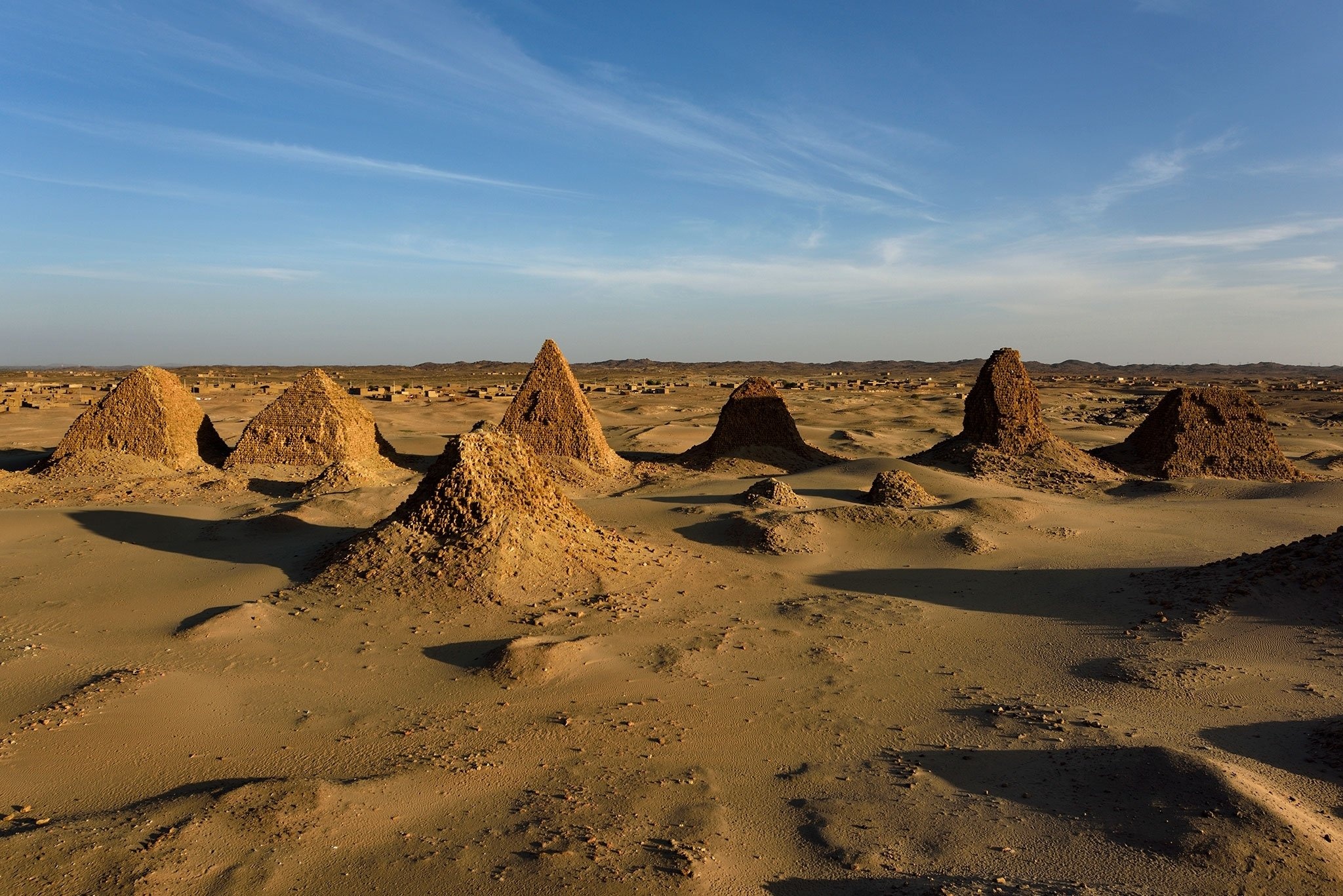 Sudan pyramid widescreen, Ancient structures, Majestic wallpaper, Historic monument, 2050x1370 HD Desktop