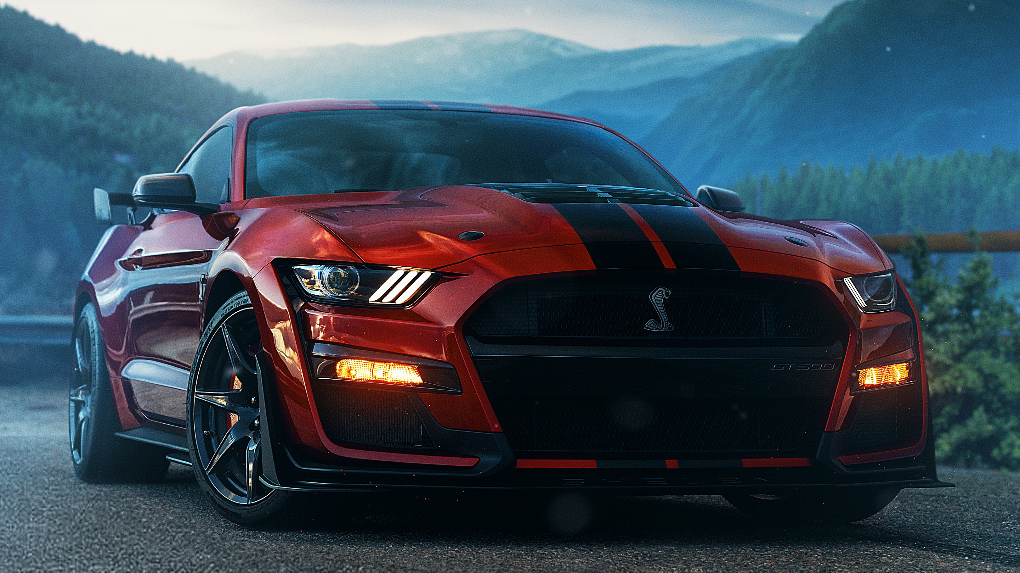 Ford Mustang GT 4K, 2020 model, High-definition, Automotive aficionado, Sporting pedigree, 3240x1830 HD Desktop