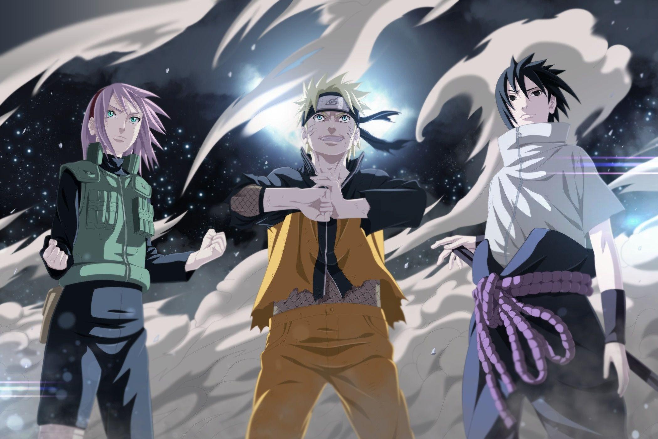 Naruto Uzumaki, Sasuke Uchiha, Sakura Haruno, Team 7, HD Desktop wallpaper