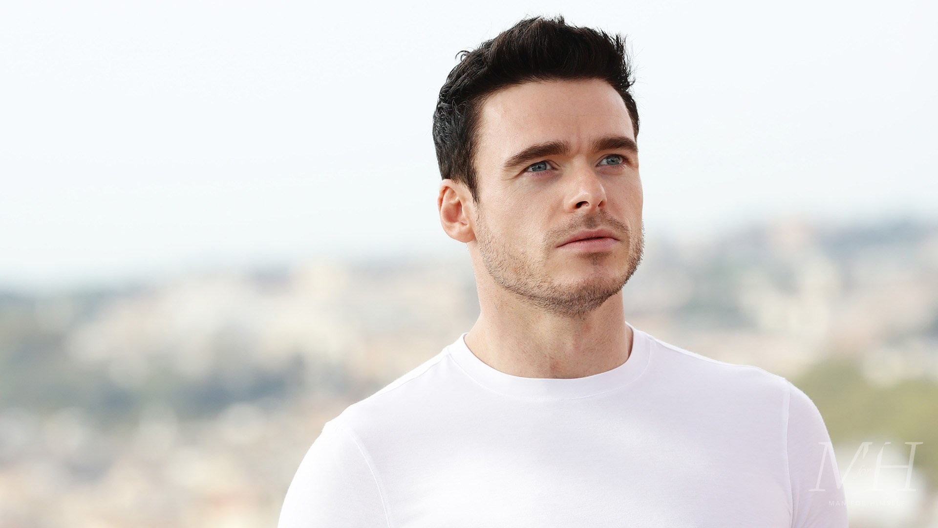 Richard Madden, Hairstyle, Crew cut with quiff, Grooming, 1920x1080 Full HD Desktop