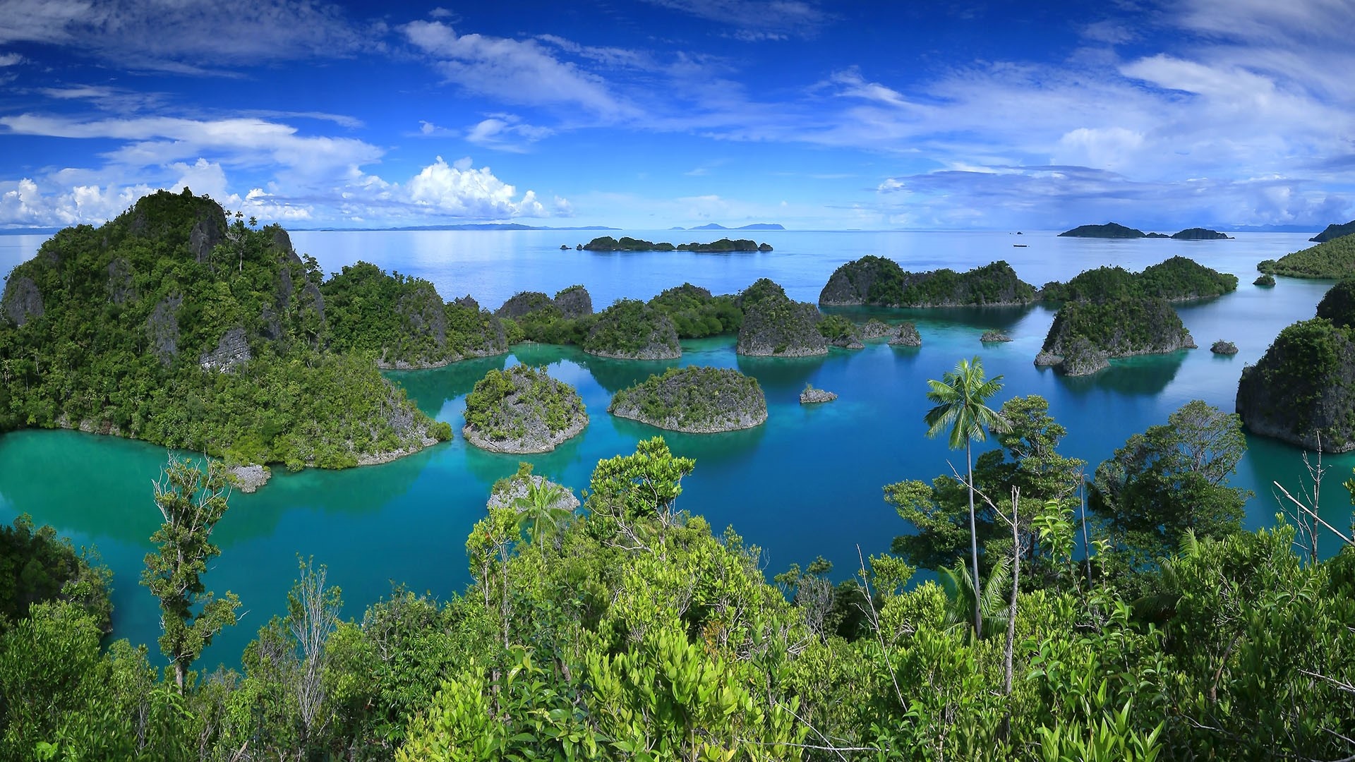 Raja Ampat Islands, West Papua province, Windows 10 spotlight images, Landscape, 1920x1080 Full HD Desktop
