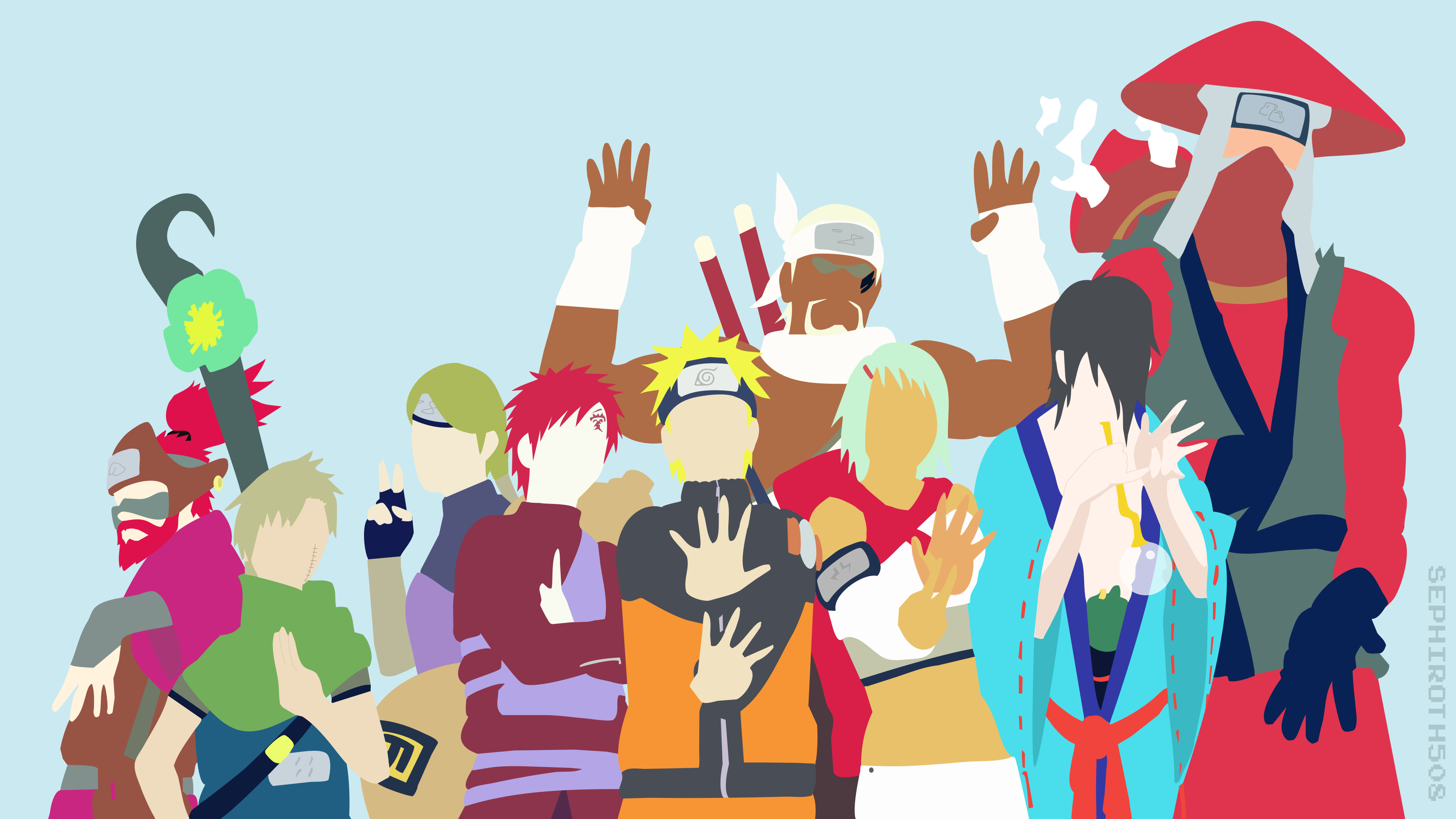 Killer Bee Naruto, Jinchuuriki legends, Shippuden era, Unleashing true power, 3840x2160 4K Desktop
