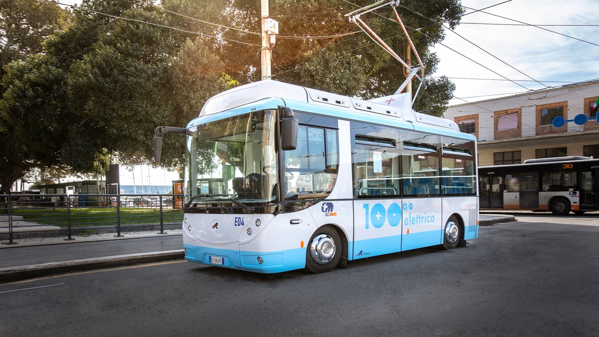 Trolleybus, 6 meter e bus, Pantograph, Cagliari, 1920x1080 Full HD Desktop