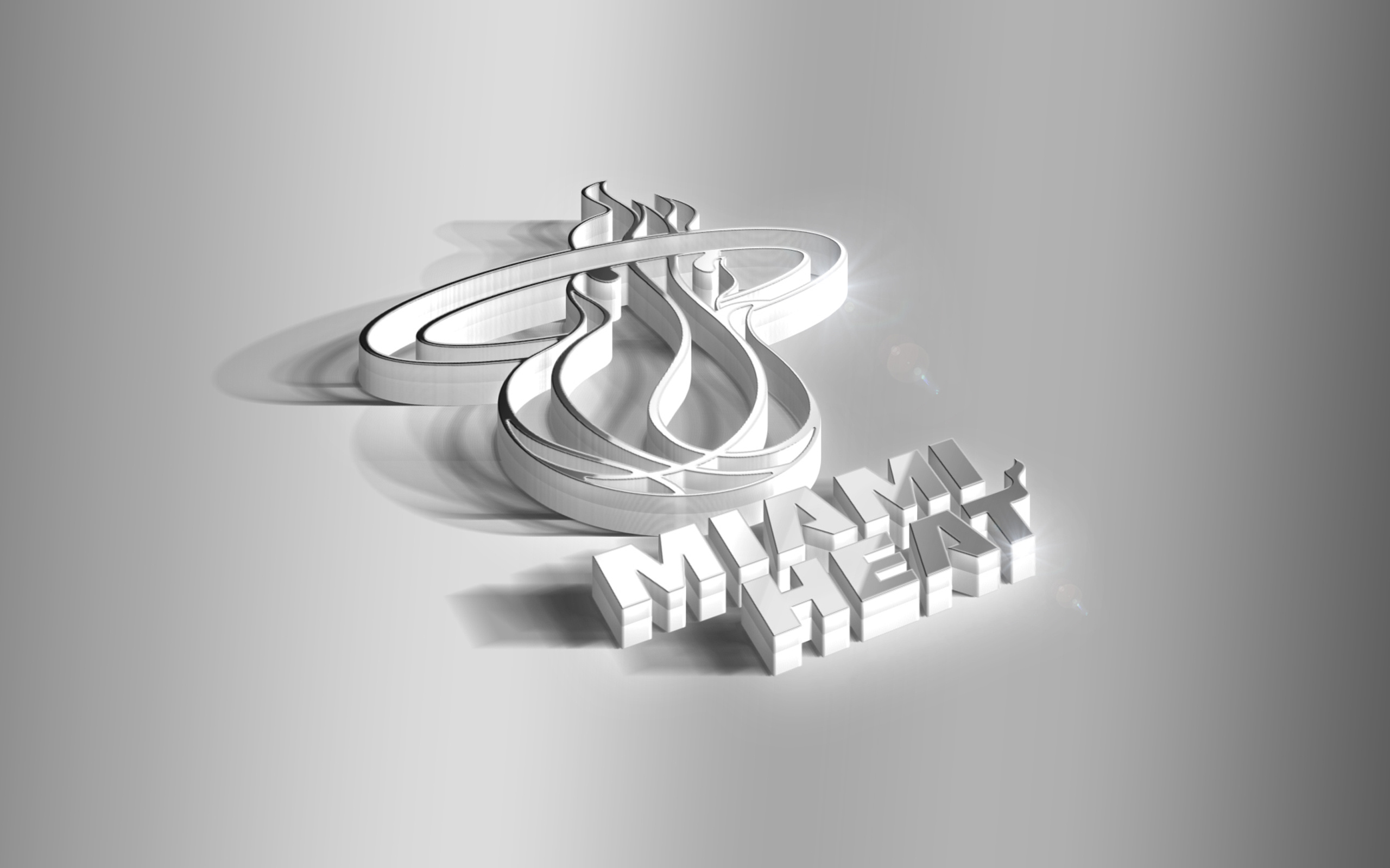 3D logo, Miami Heat Wallpaper, 2560x1600 HD Desktop