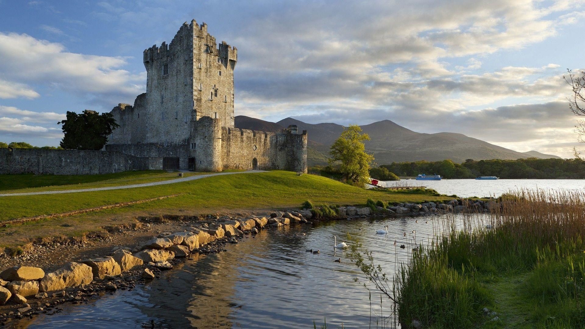 Ross Castle, Irish Countryside Wallpaper, 1920x1080 Full HD Desktop