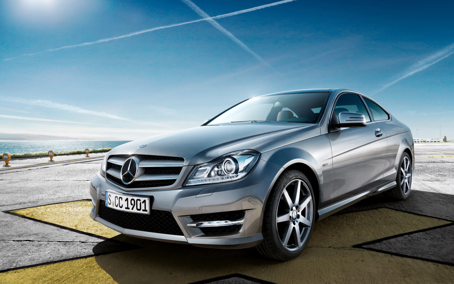 Mercedes-Benz, C-Class beauty, Striking wallpapers, Automotive excellence, 1920x1200 HD Desktop