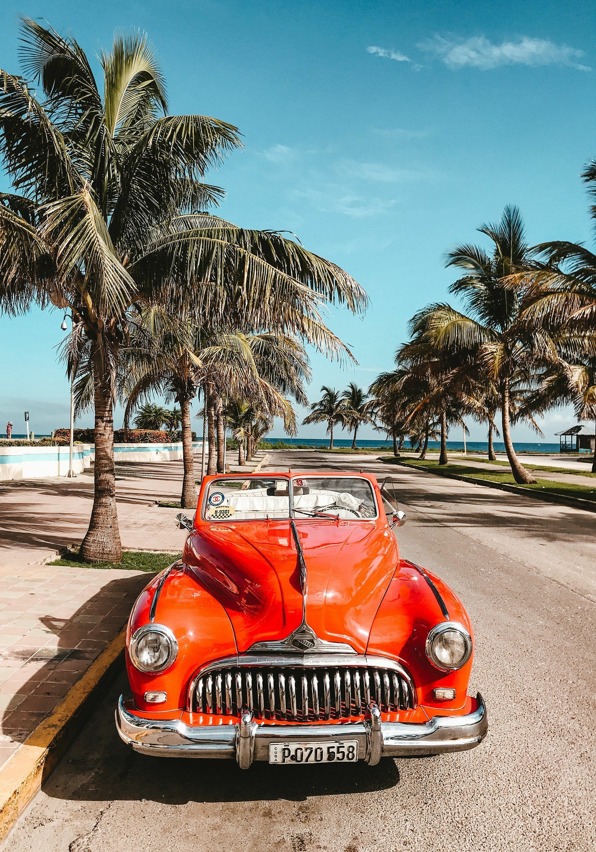 Retro Car, Cuba Wallpaper, 2020x2880 HD Phone