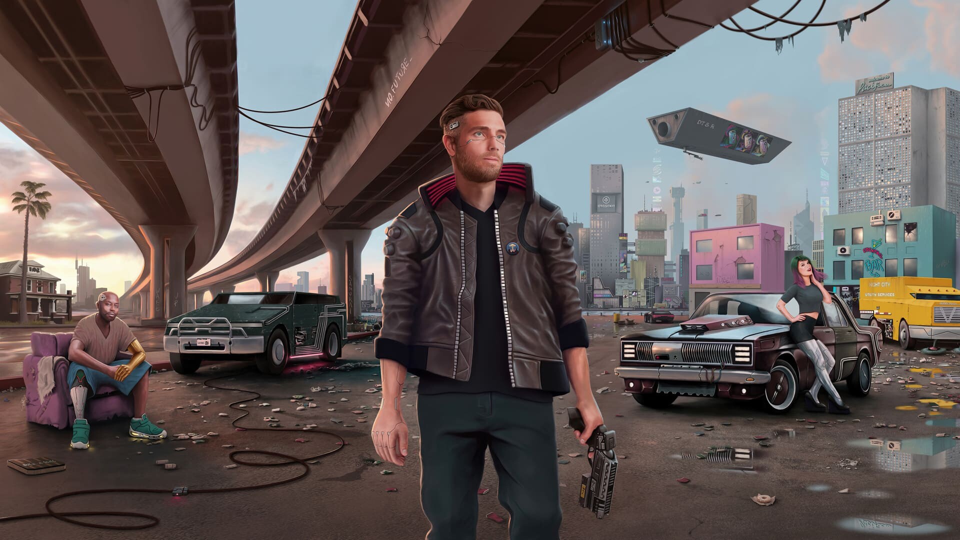 Cyberpunk 2077, Top best 4K wallpapers, 1920x1080 Full HD Desktop