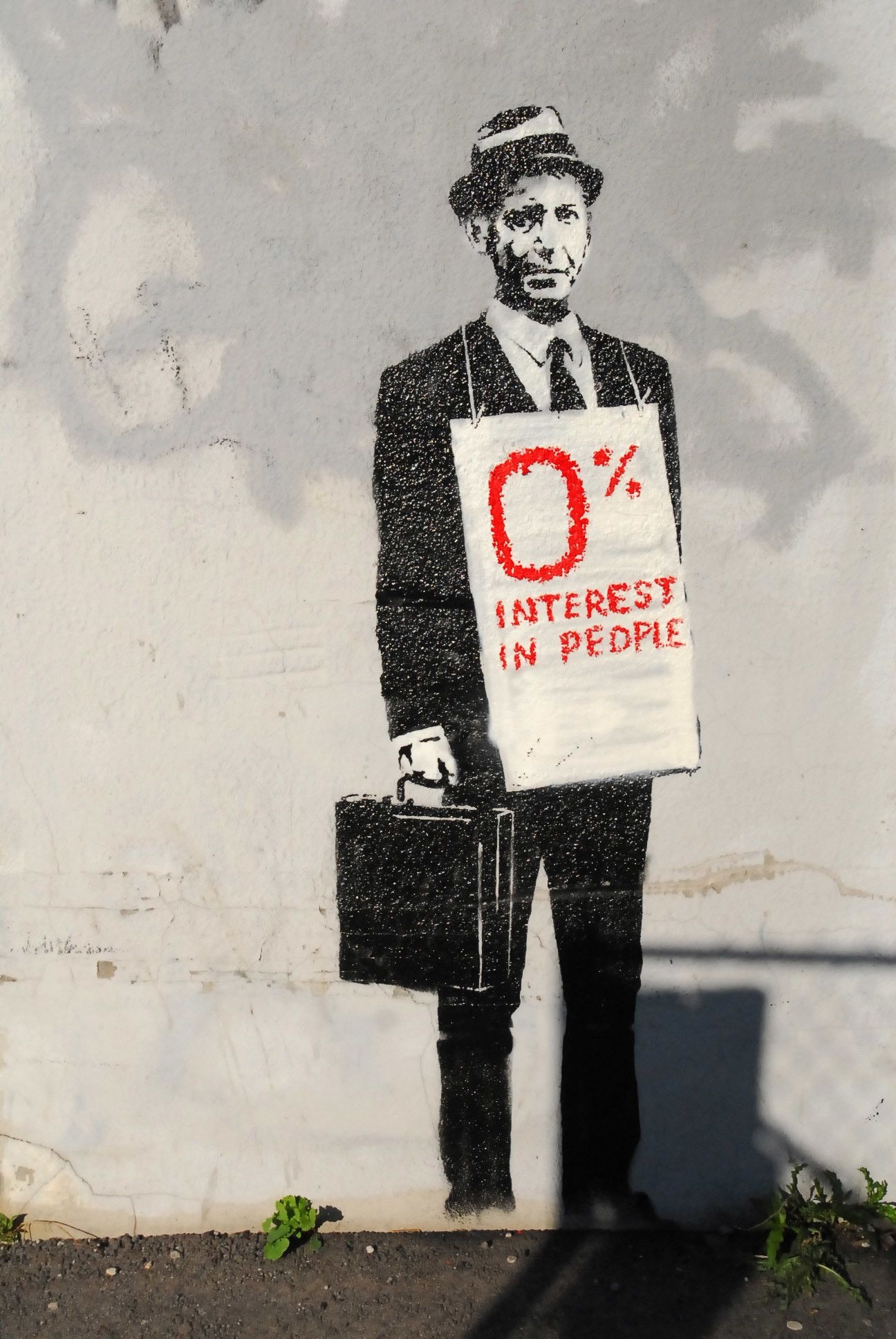 Zero Interest in People, Banksy Wallpaper, 1300x1940 HD Phone