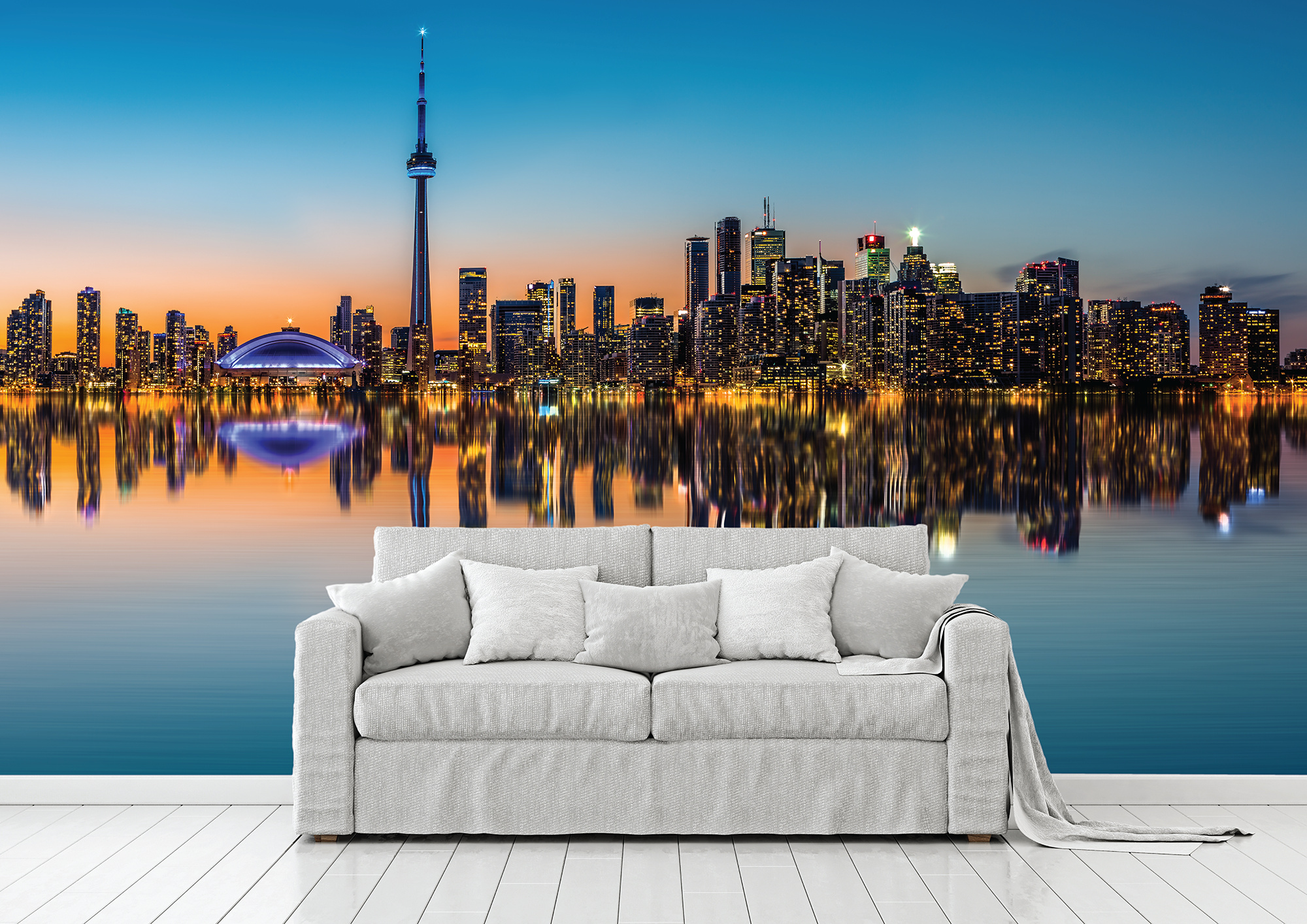 Skyline Mural, Travels, Toronto skyline wall mural, 2022, 2000x1420 HD Desktop