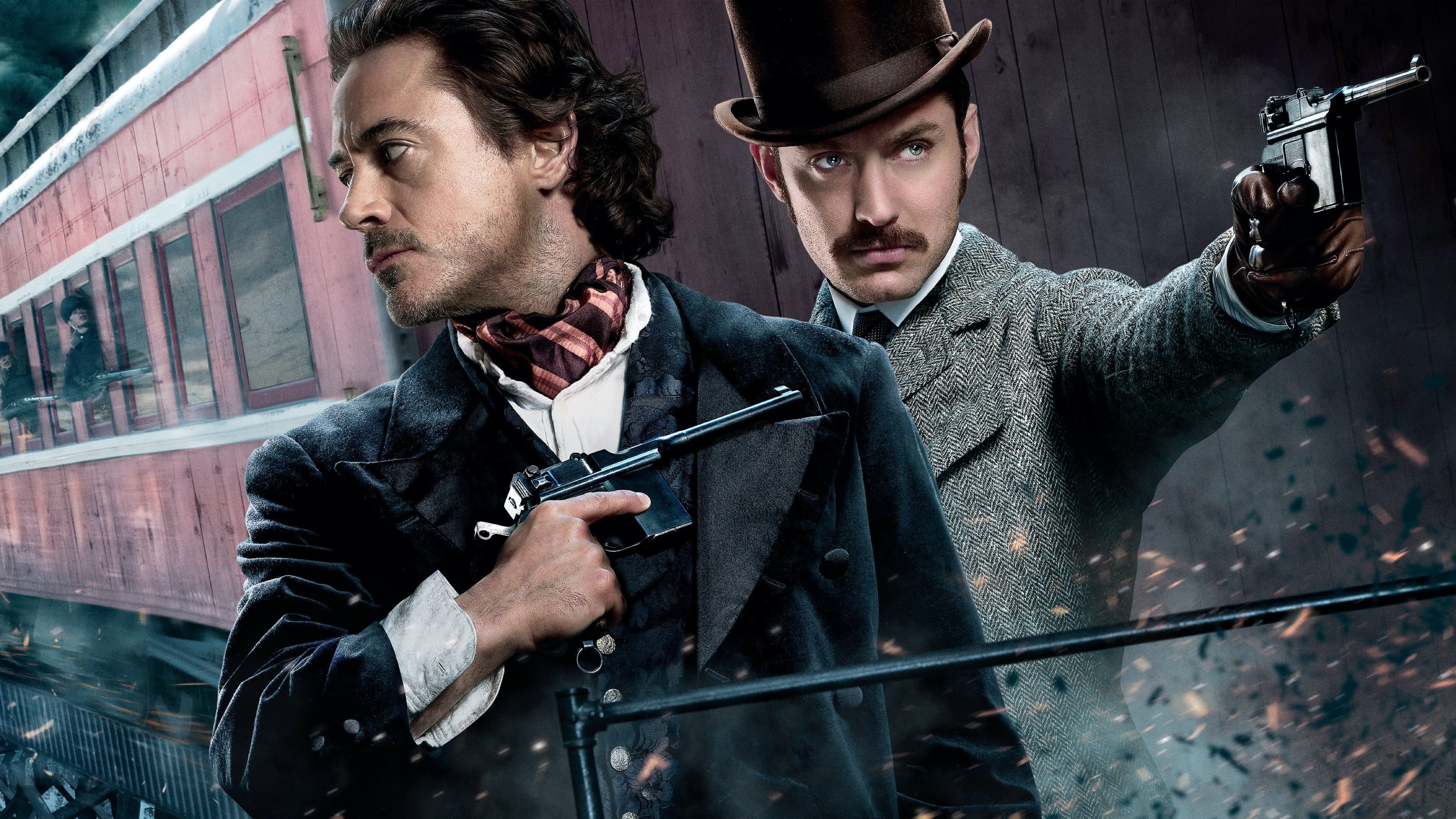 Sherlock Holmes: A Game of Shadows 4K Ultra HD wallpaper, Detective adventure, Robert Downey Jr., Action-packed, 3840x2160 4K Desktop