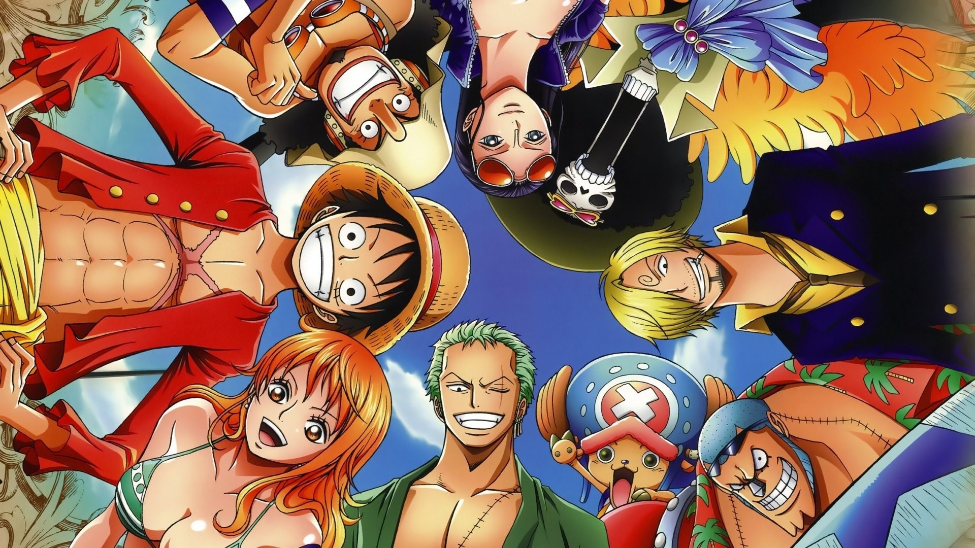 Roronoa Zoro, Monkey D. Luffy, Straw Hat Pirates, One Piece, Full HD Desktop wallpaper