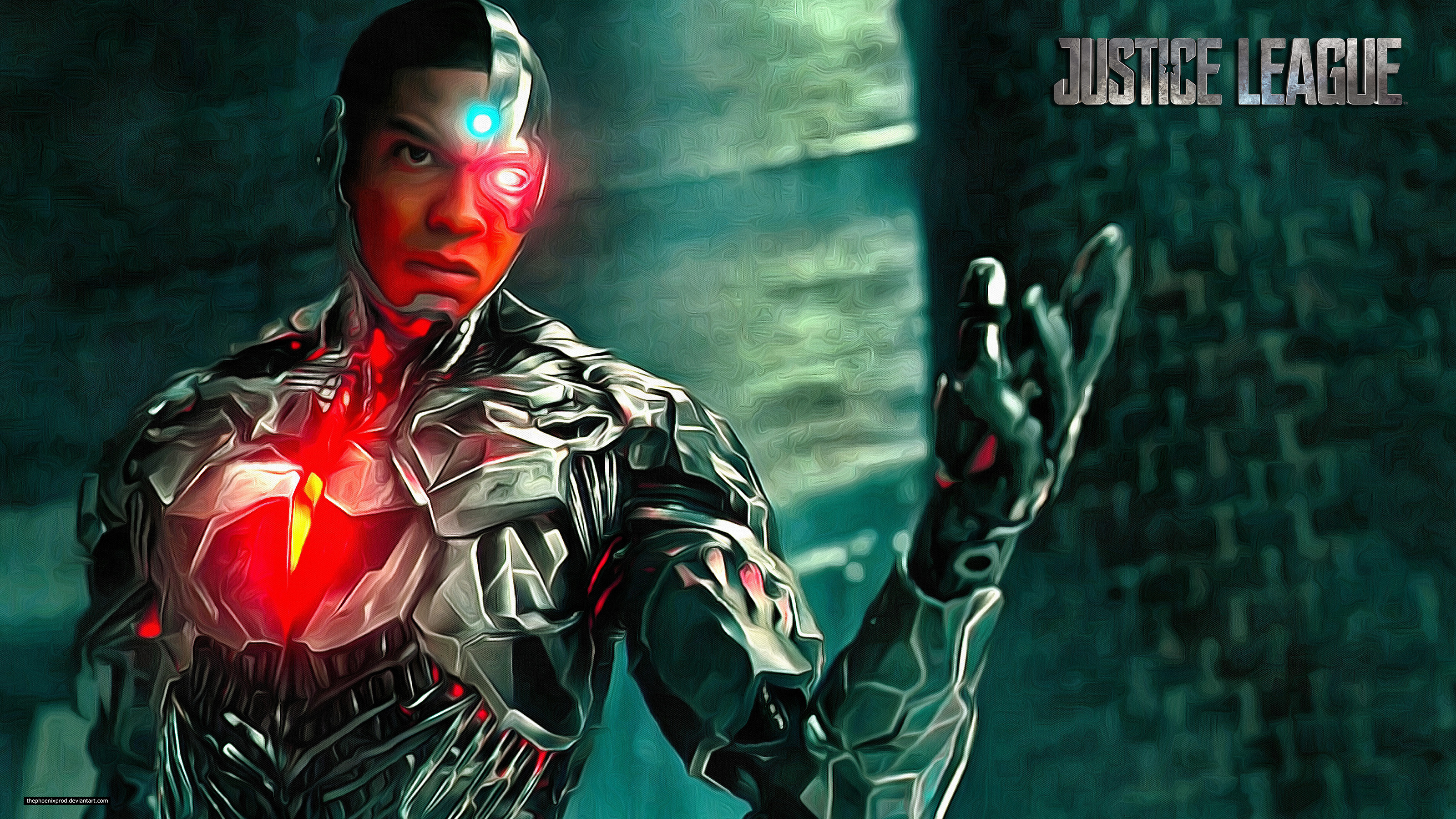 Justice League, Cyborg wallpapers, Samantha Thompson, 3200x1800 HD Desktop