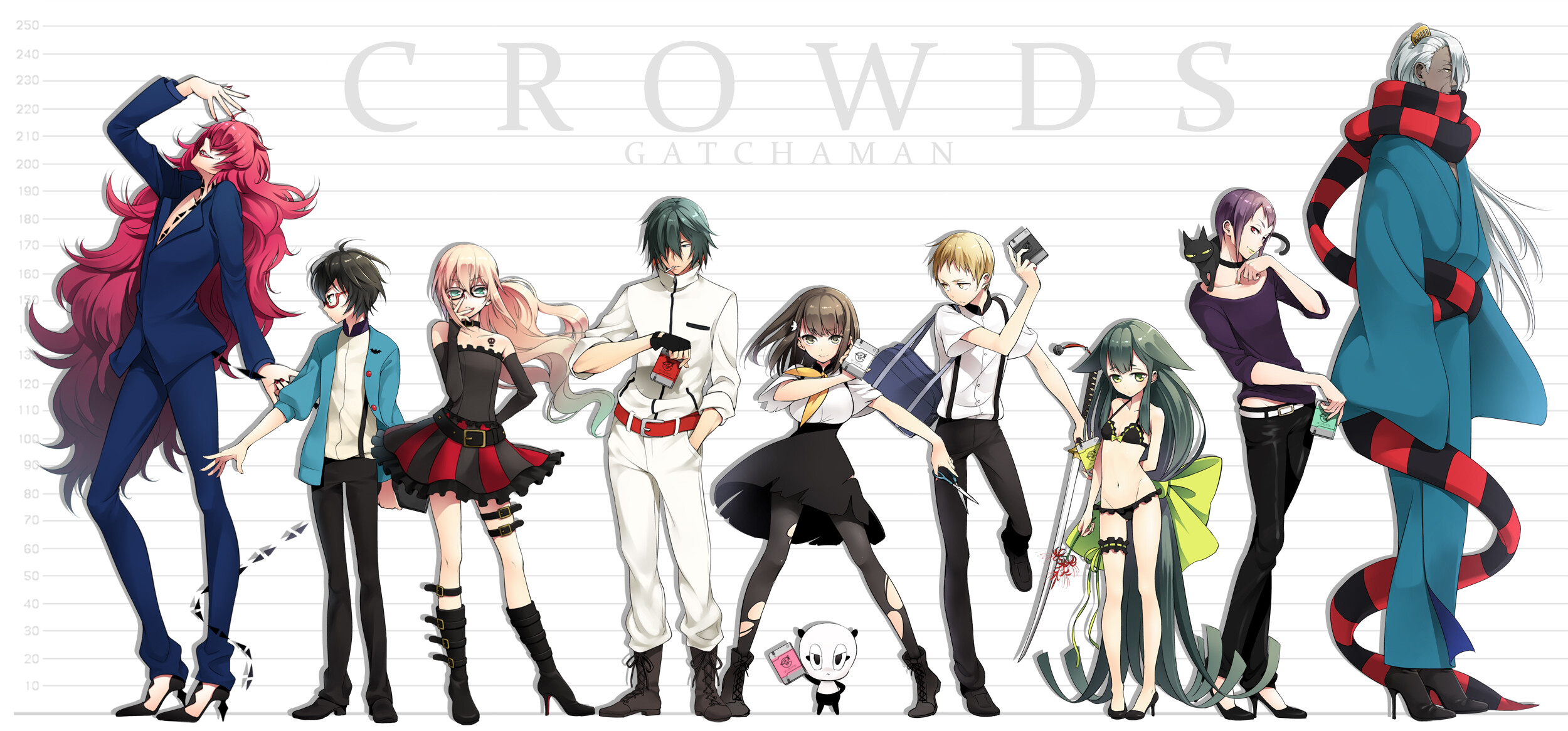 Gatchaman Crowds, HD wallpapers, Eye-catching visuals, Stunning backgrounds, 2500x1170 Dual Screen Desktop