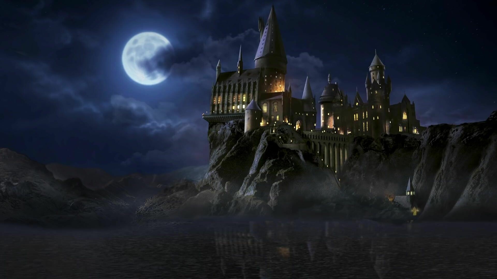 Hogwarts, 4K HD backgrounds, Magical ambiance, Stunning scenery, 1920x1080 Full HD Desktop