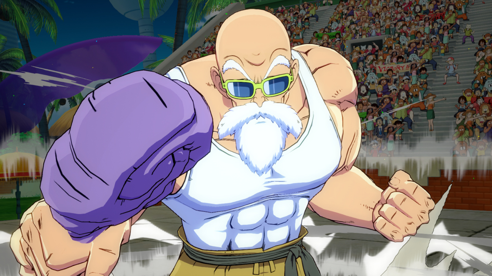 Master Roshi, Dragon Ball FighterZ DLC, Ancient martial arts, Unpredictable moves, 1920x1080 Full HD Desktop