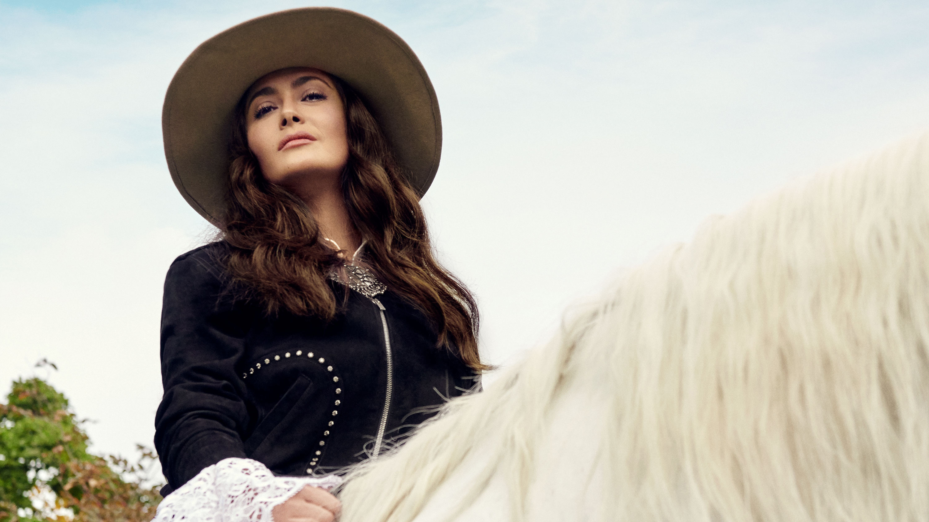 InStyle US, Salma Hayek Wallpaper, 3000x1690 HD Desktop