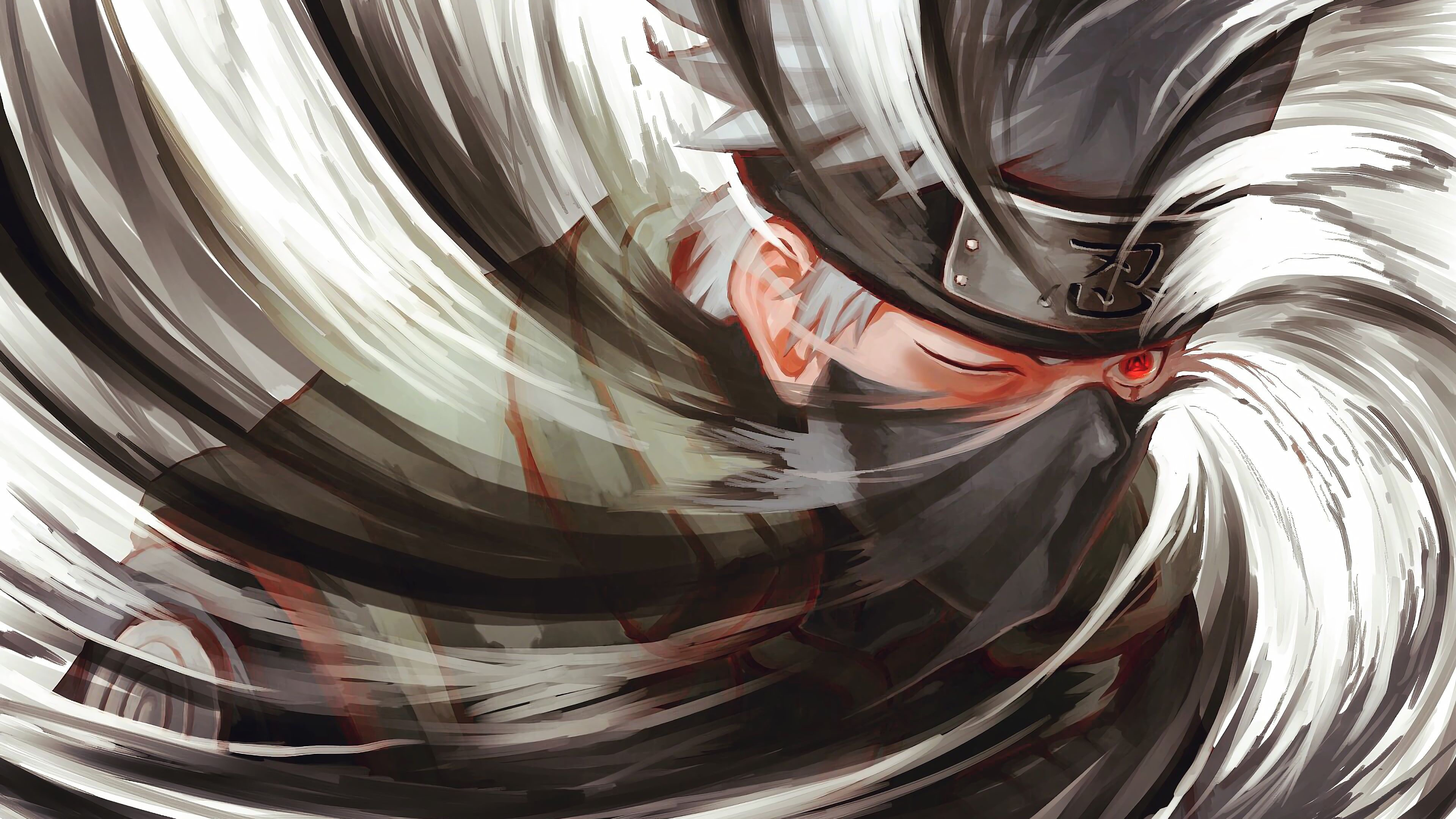 Kakashi Kamui, Dimension-warping ability, Distorted reality, Unfathomable power, 3840x2160 4K Desktop
