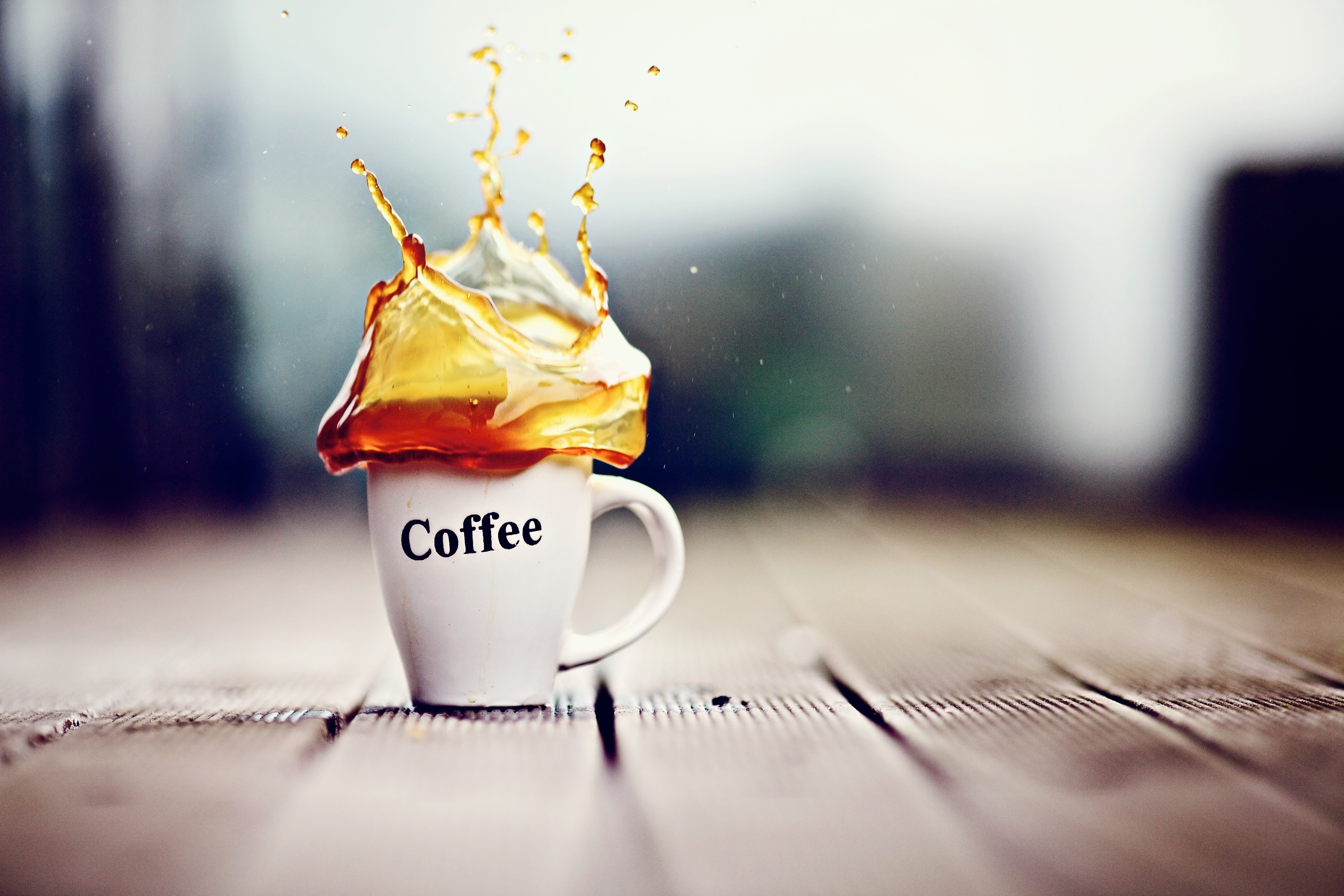 Coffee splash, Cups Wallpaper, 2810x1880 HD Desktop