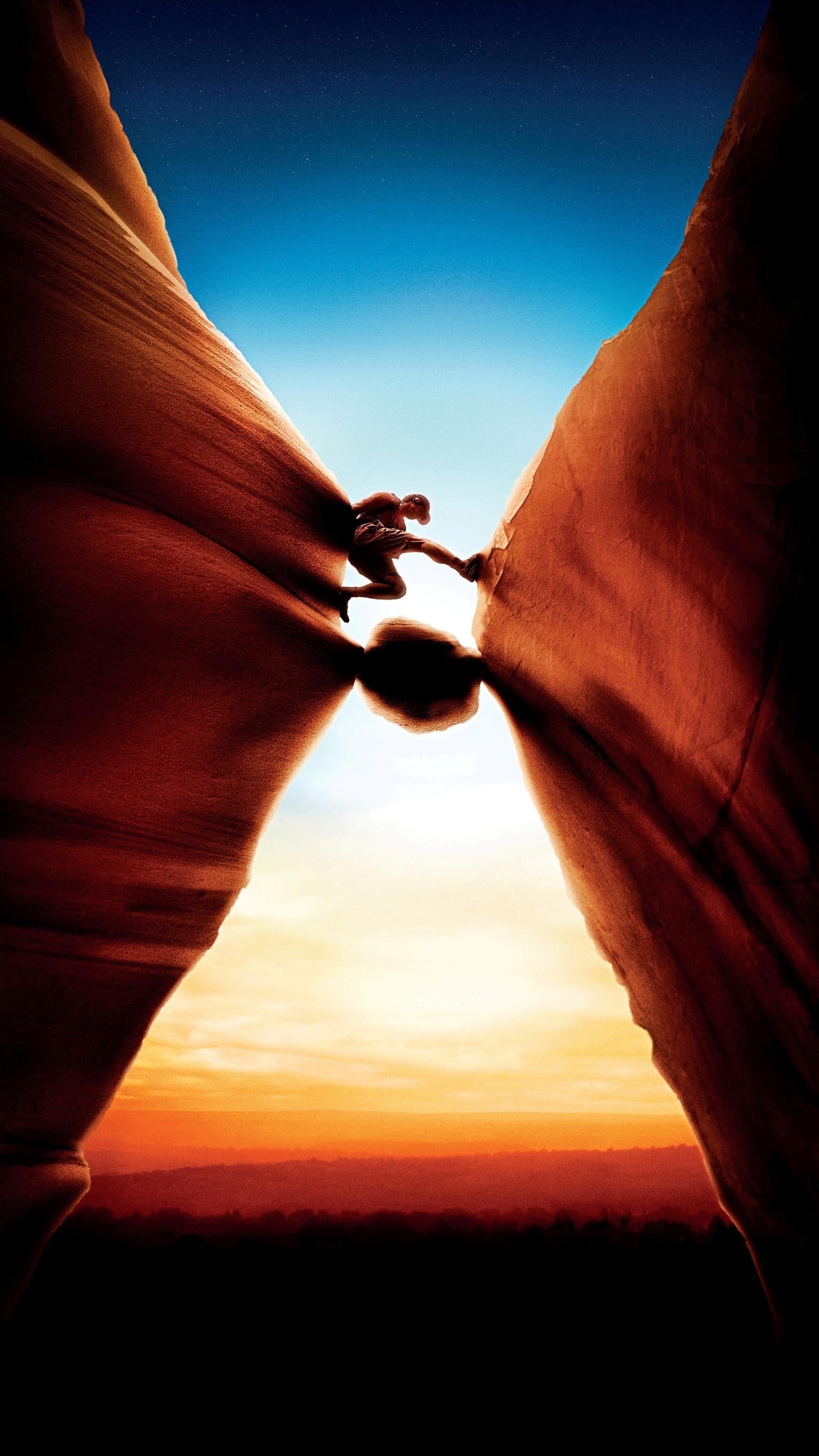 127 Hours, Stranded in desert, Fight for survival, Heart-pounding suspense, 1540x2740 HD Phone