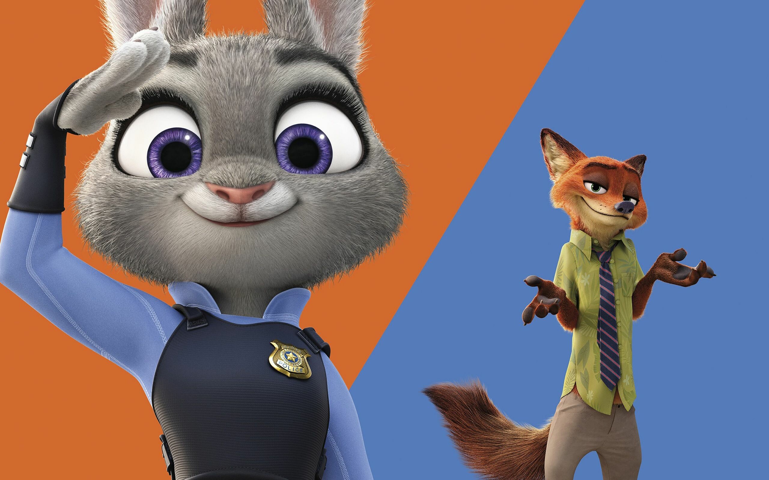 Zootopia cartoon film, Children's animation, Vibrant colors, 2560x1600 HD Desktop