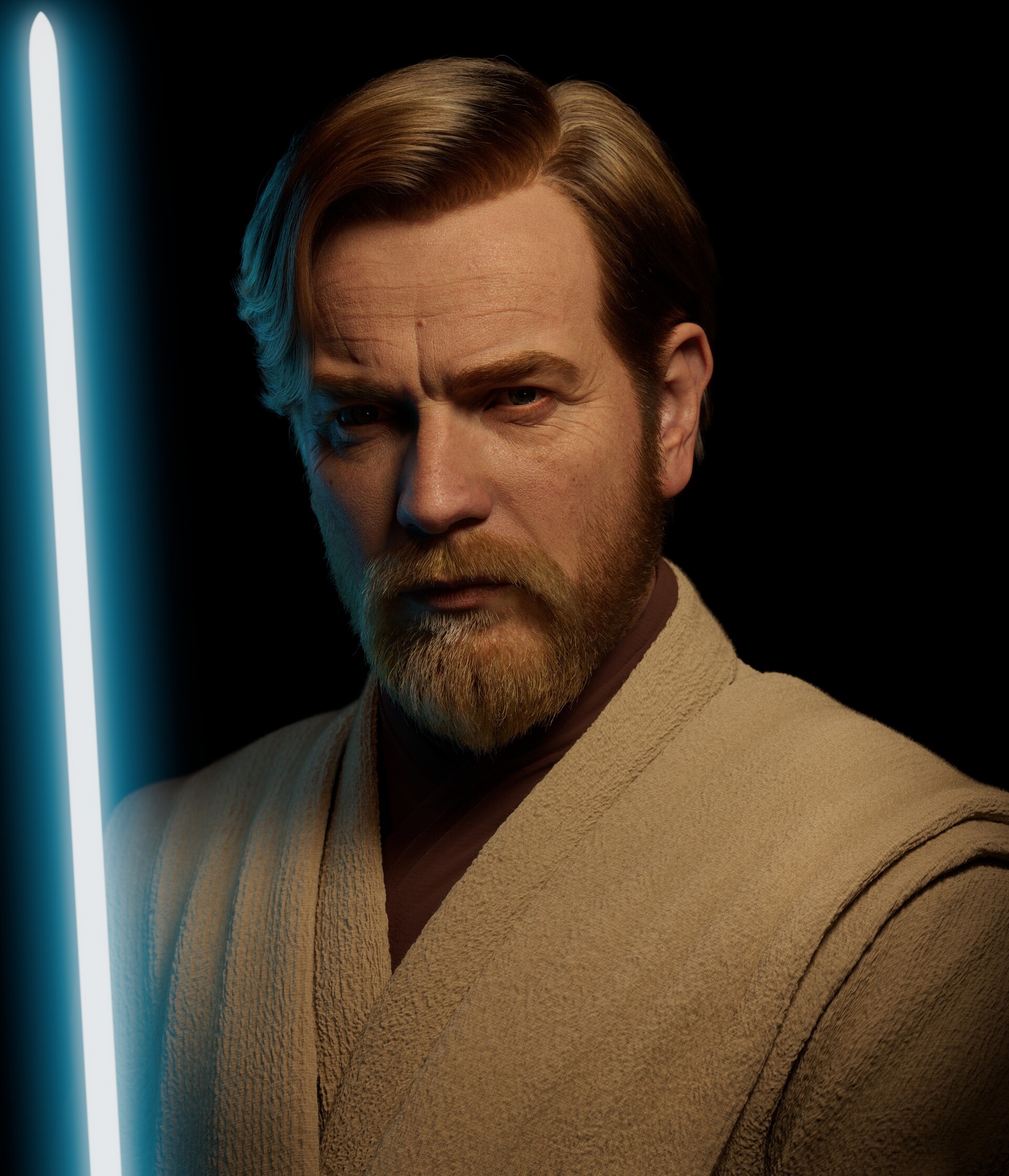 Obi Wan, Star Wars, Artstation, Kenobi, 1920x2240 HD Phone